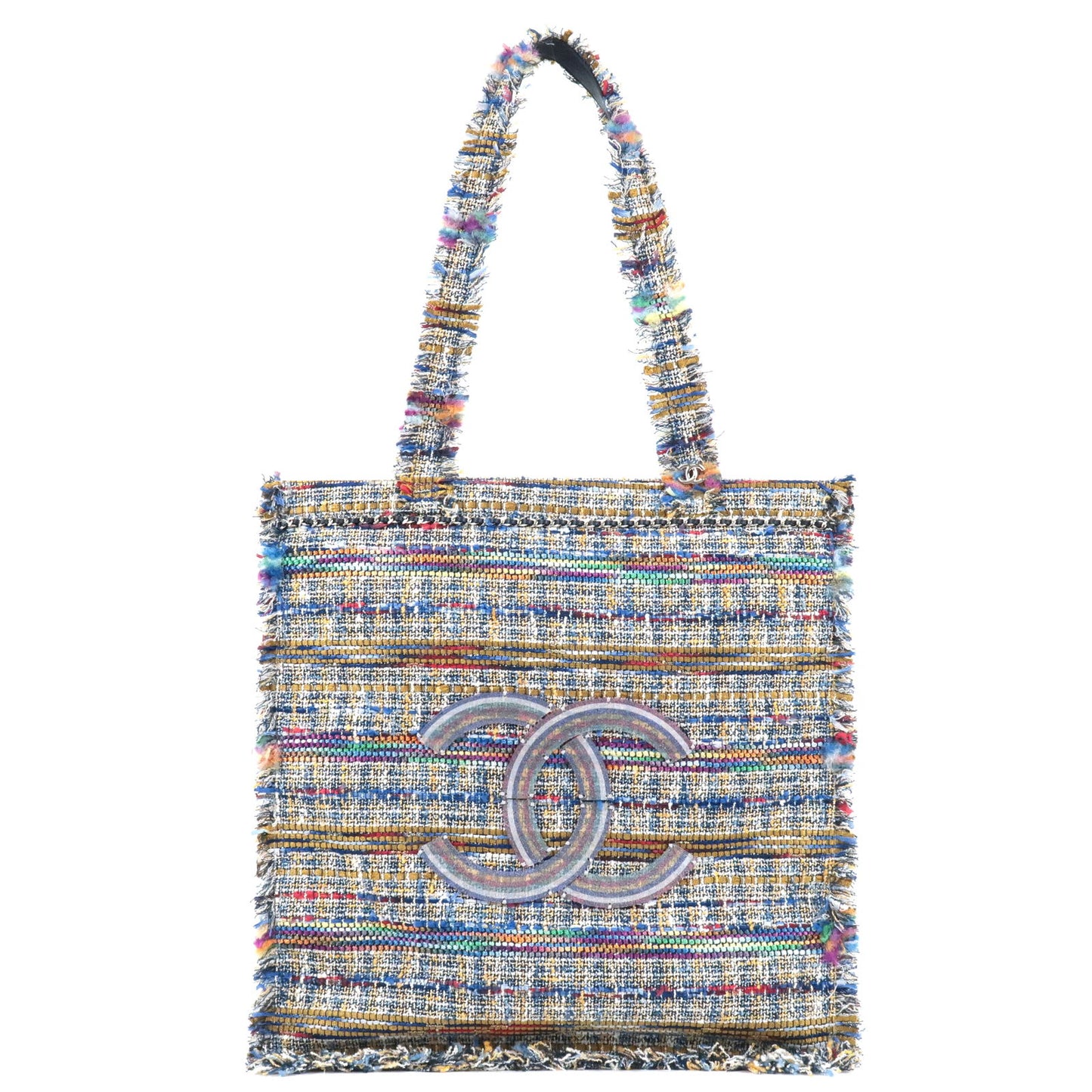 CHANEL-Coco-Mark-Tote-Bag-Tweed-Leather-Multi-Color – dct-ep_vintage luxury  Store