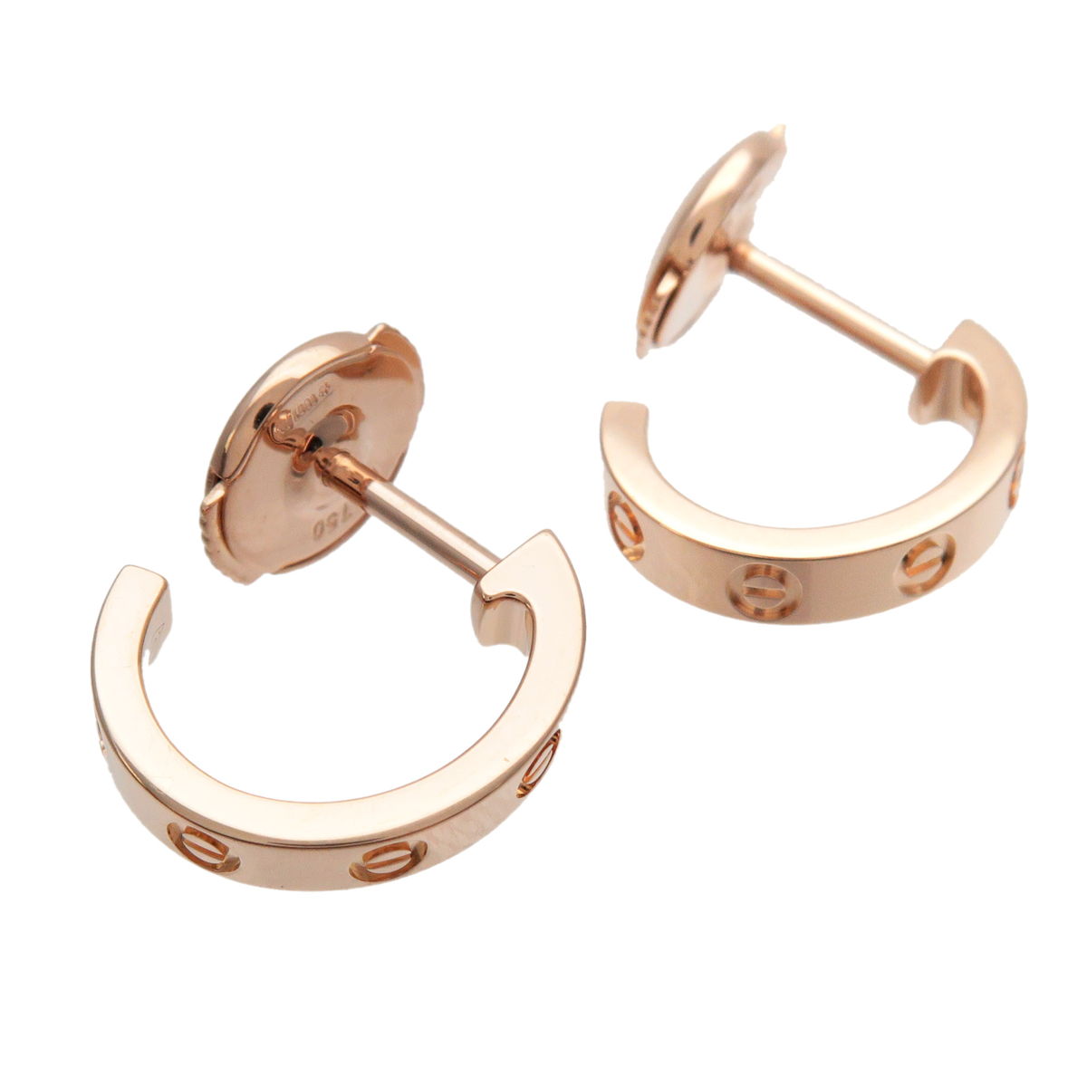 Cartier-Mini-Love-Earrings-K18-PG-750PG-Rose-Gold – Stclaircomo