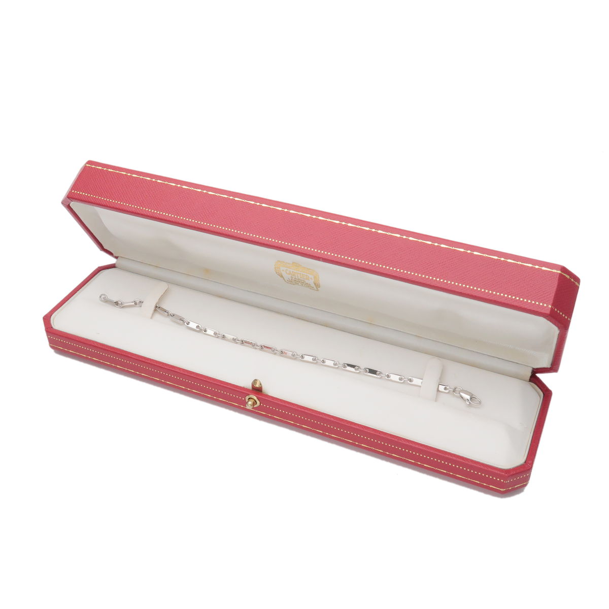 Cartier Figaro Bracelet K18 750WG 750WG White Gold