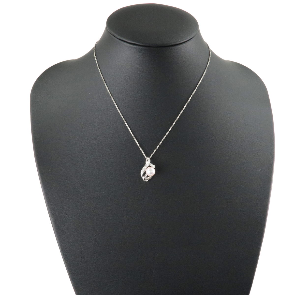 TASAKI-Pearl-Diamond-Necklace-0.16ct-PT850-PT900-Platinum – dct ...