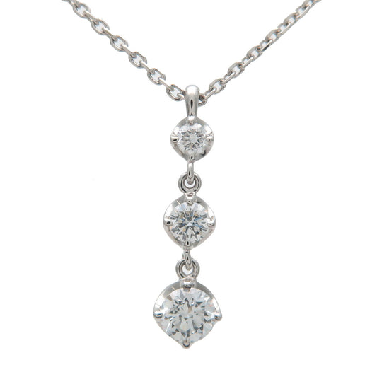 4C-3P-Diamond-Necklace-0.267ct-PT850-Platinum