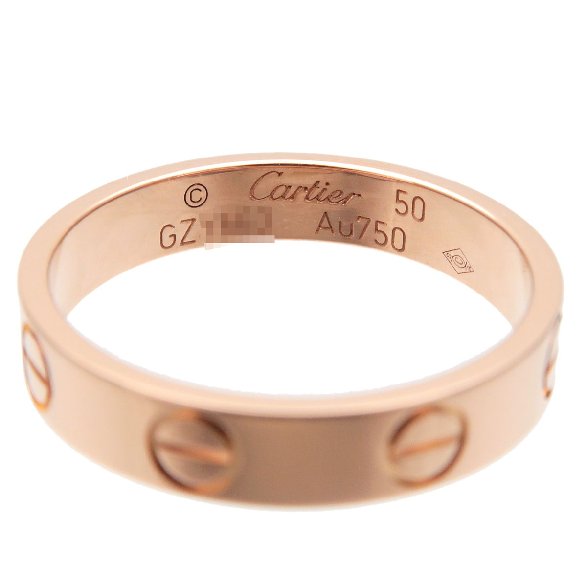 Cartier Mini Love Ring K18PG 750PG Rose Gold #50 US5-5.5 EU50