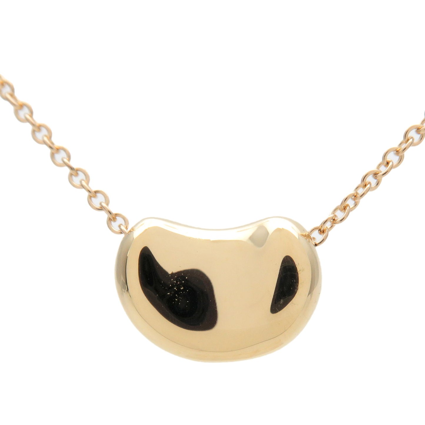 Tiffany&Co.-Mini-Bean-Necklace-K18YG-750YG-Yellow-Gold