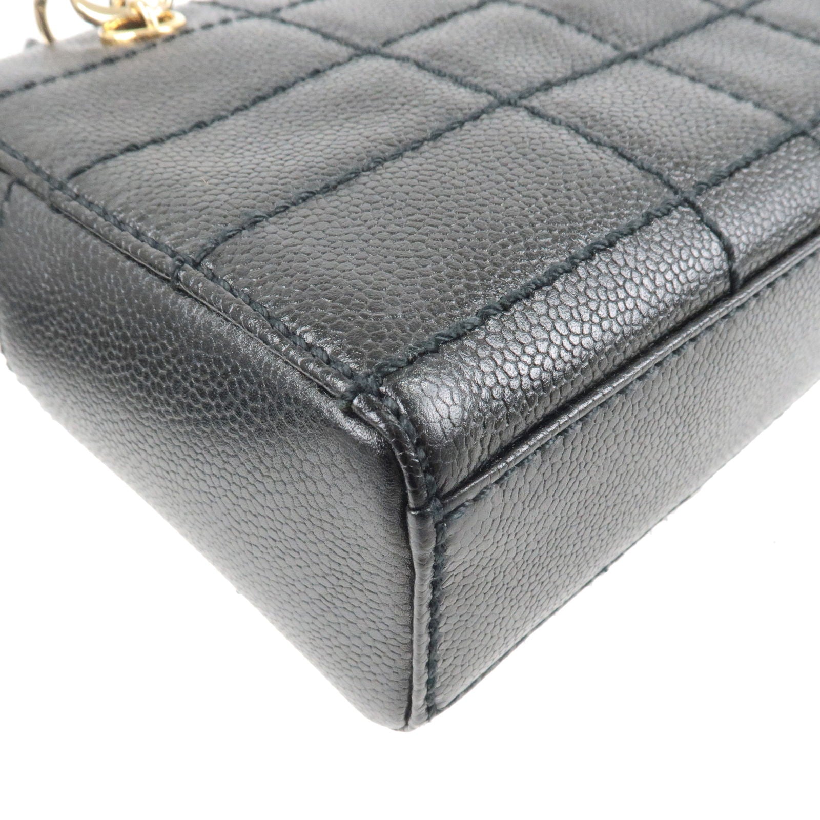 Chanel Large Quilted Tote - Bar - Skin - Caviar - Chain