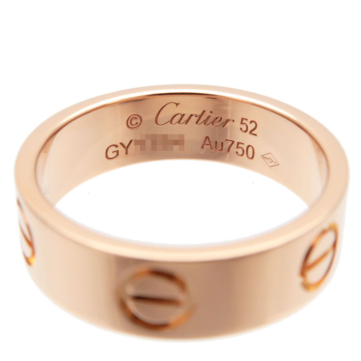 Cartier Love Ring K18 750 Rose Gold 52 US6 6.5 EU52 HK13.5 dct