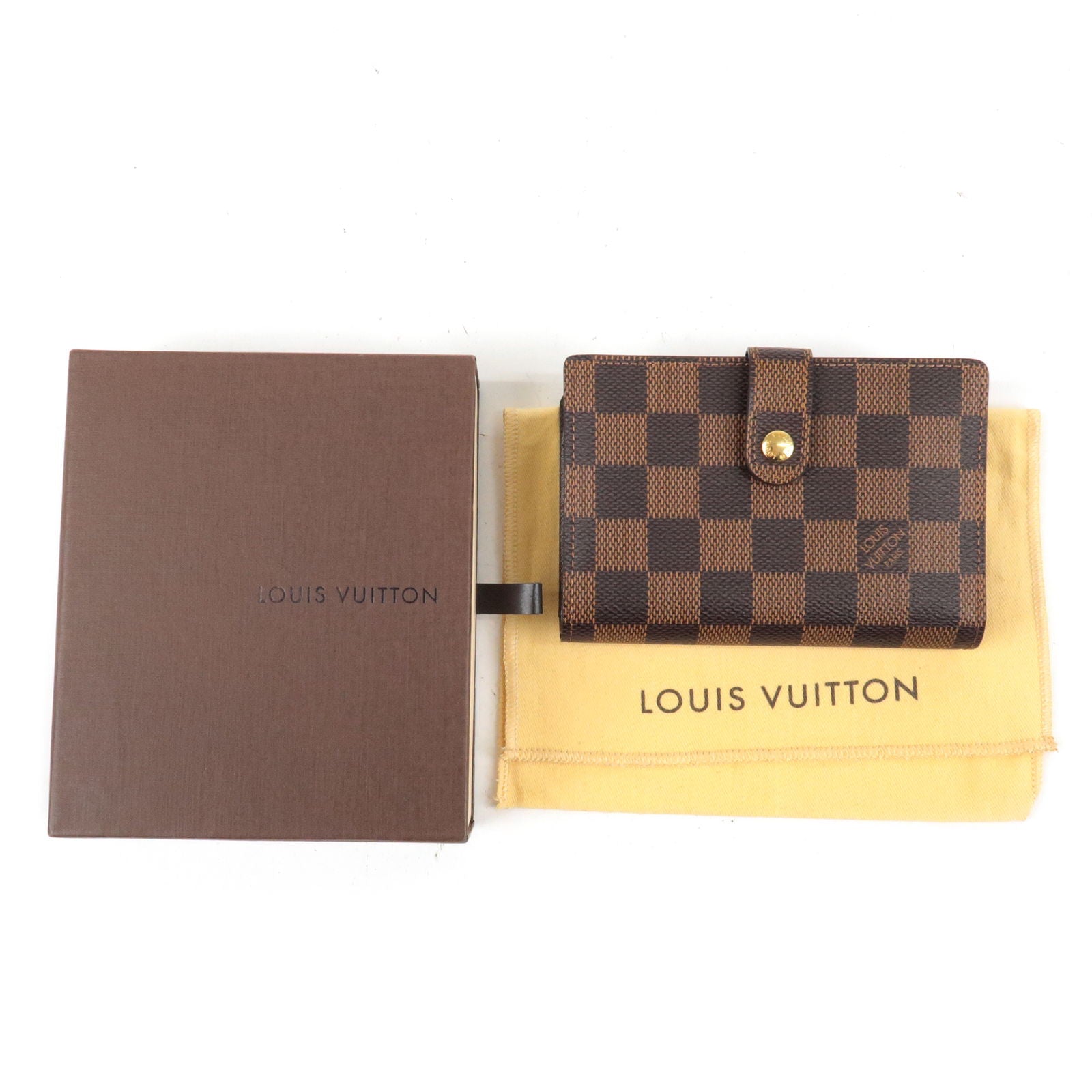 Pre-Owned Louis Vuitton Wallet Portefeuille Viennois Black Mini