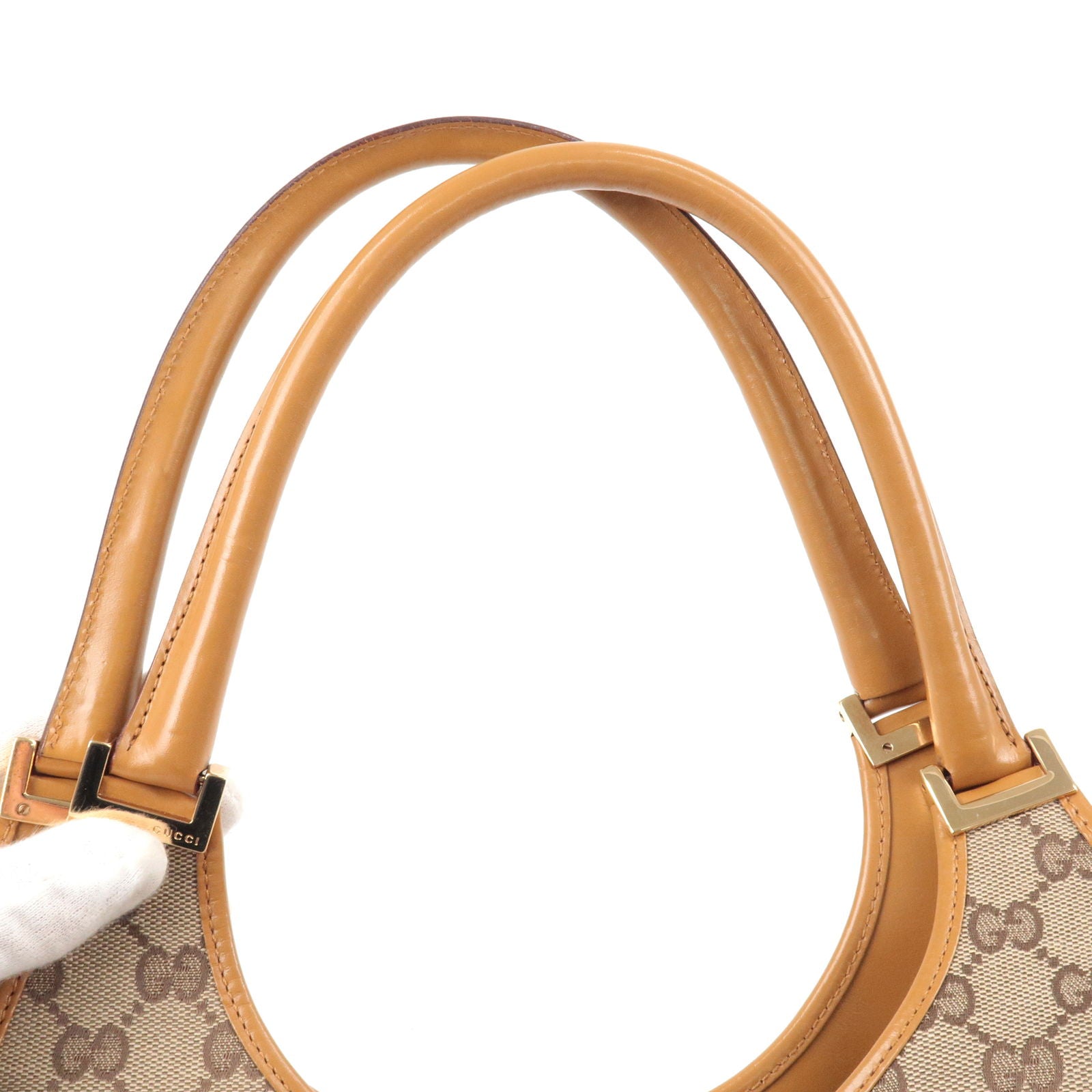 Gucci Beige/Brown GG Canvas and Leather Charmy Hobo Gucci