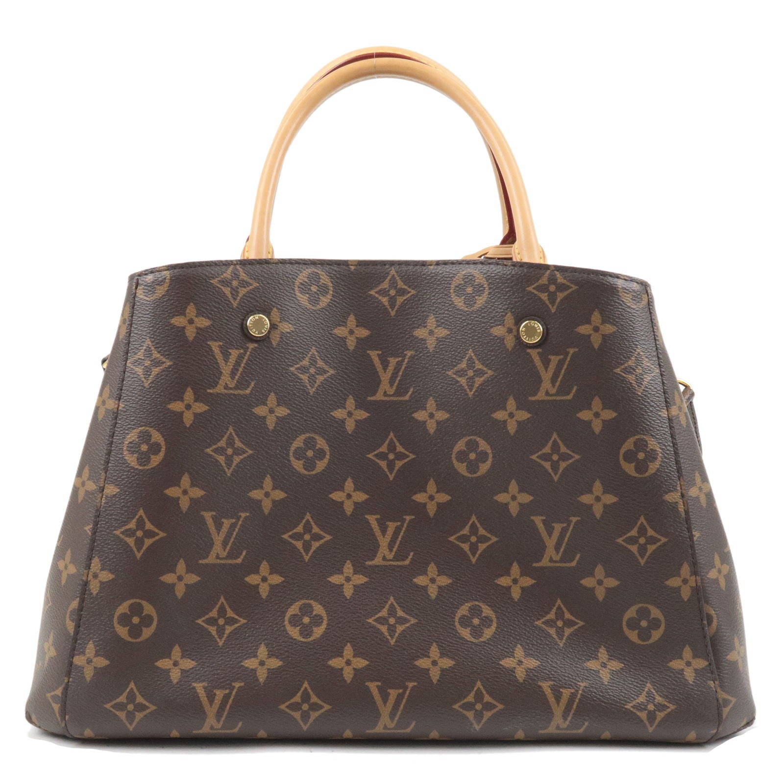 Pre Loved Louis Vuitton Montaigne MM Tote Bag in Black Monogram