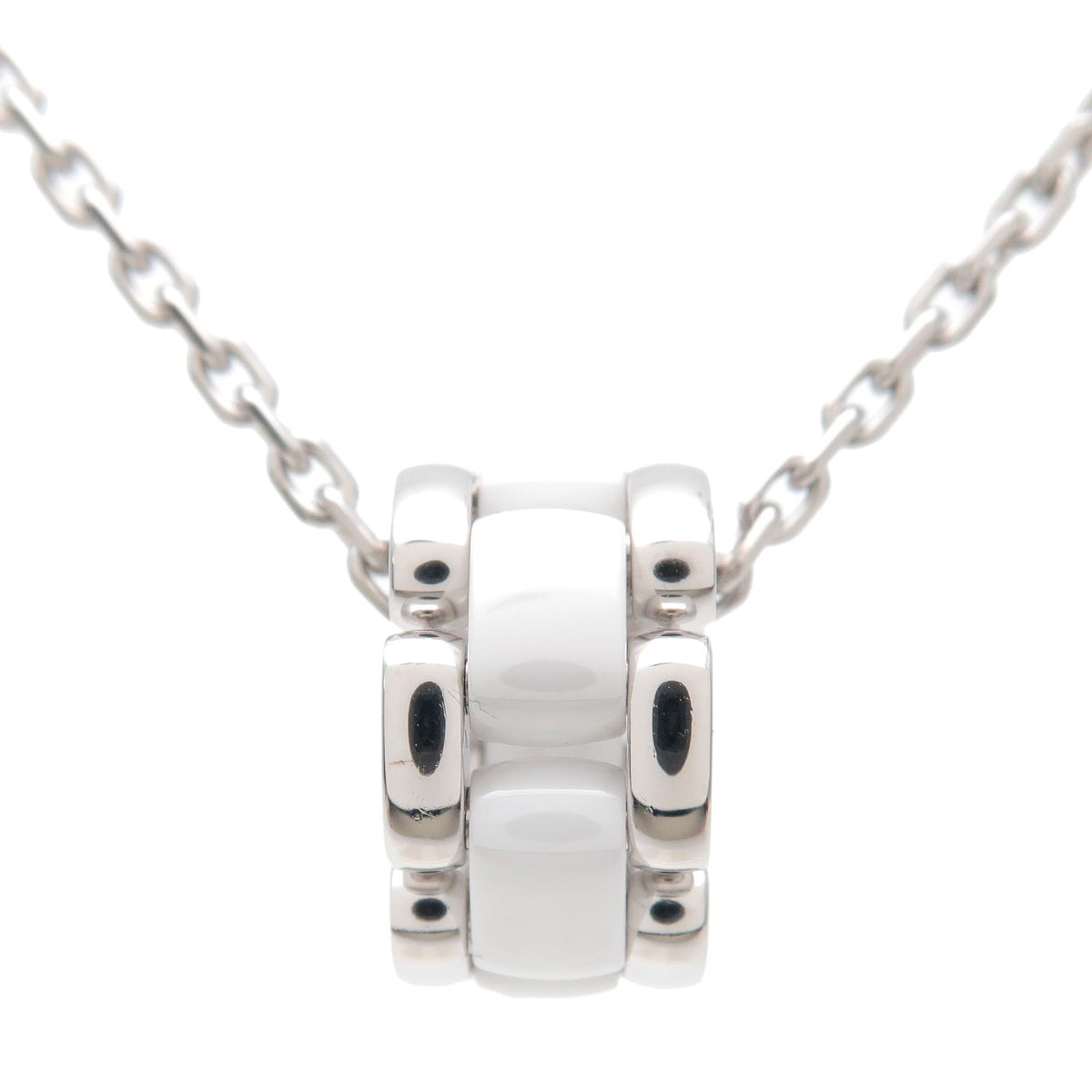 CHANEL-Ultra-Collection-Necklace-Ceramic-K18WG-750-White-Gold