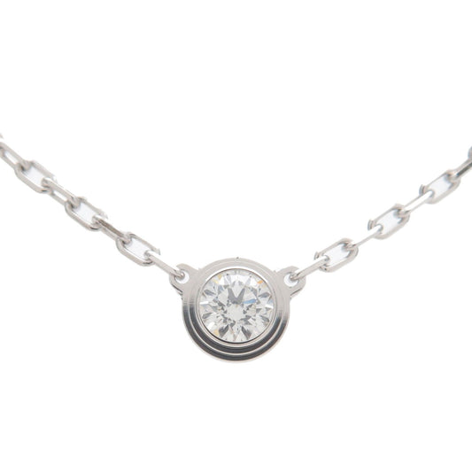 Cartier-Diamants-Legers-Necklace-SM-1P-Diamond-0.09ct-K18-750WG
