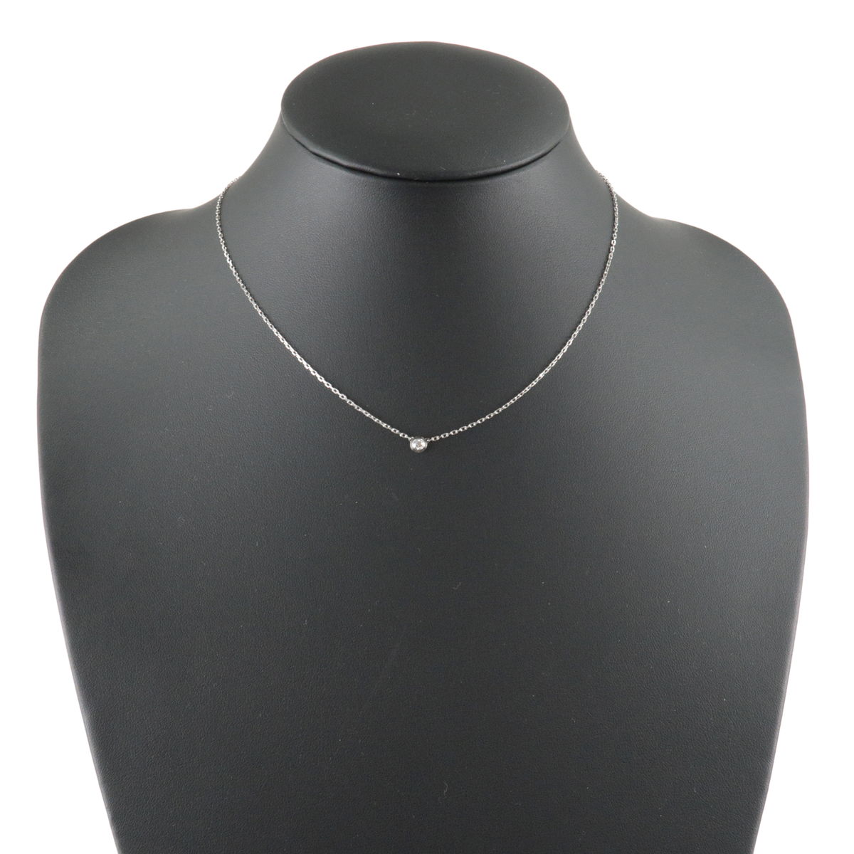Cartier Diamants Legers Necklace SM 1P Diamond 0.09ct K18 750WG