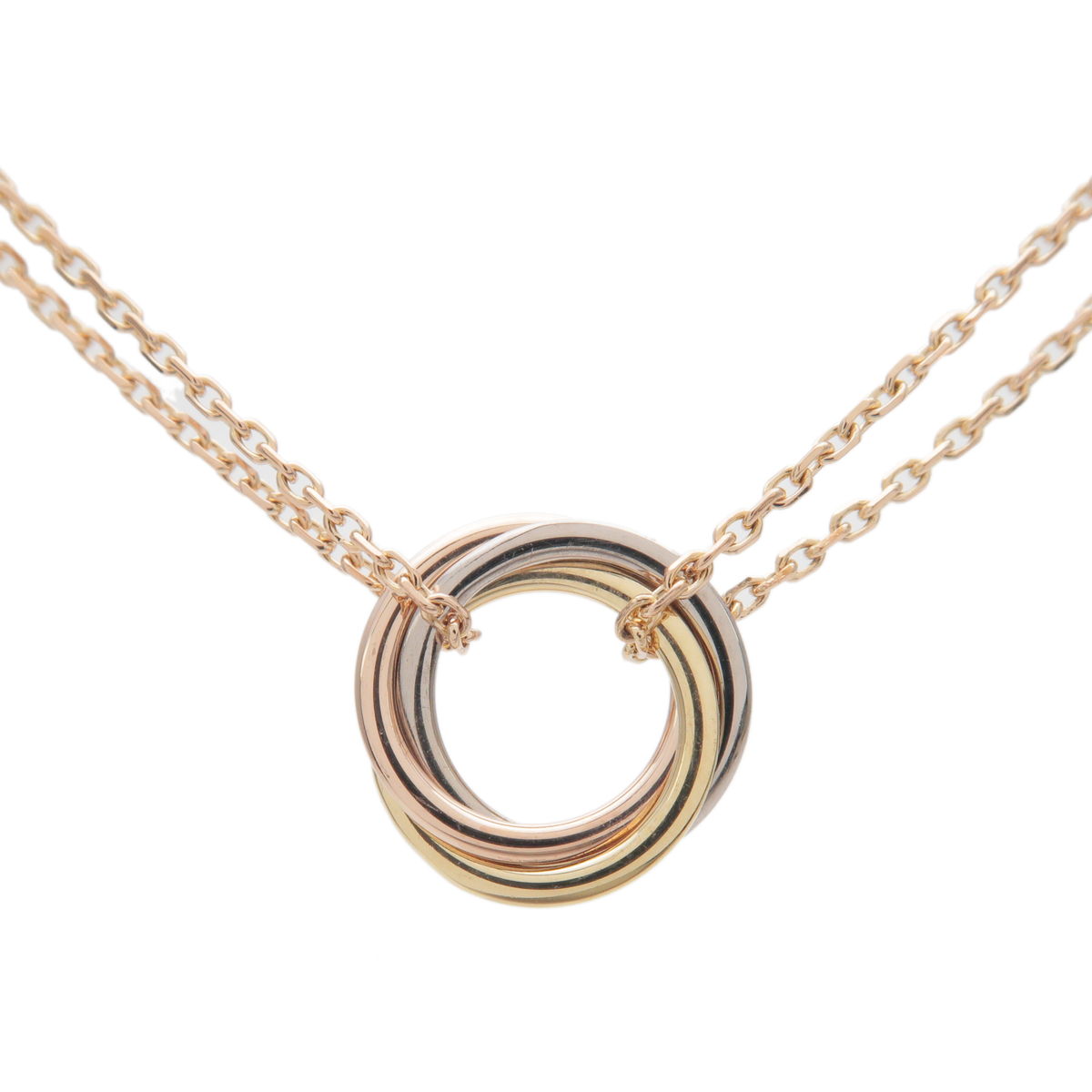 Cartier-Sweet-Trinity-Necklace-K18-750-Yellow/White/Rose-Gold