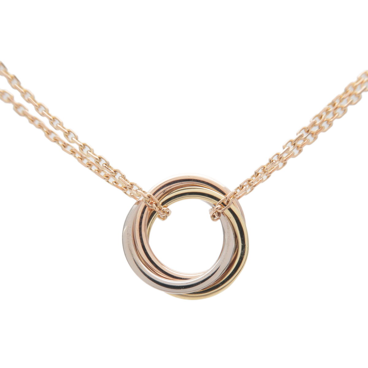 Cartier Sweet Trinity Necklace K18 750 Yellow/White/Rose Gold