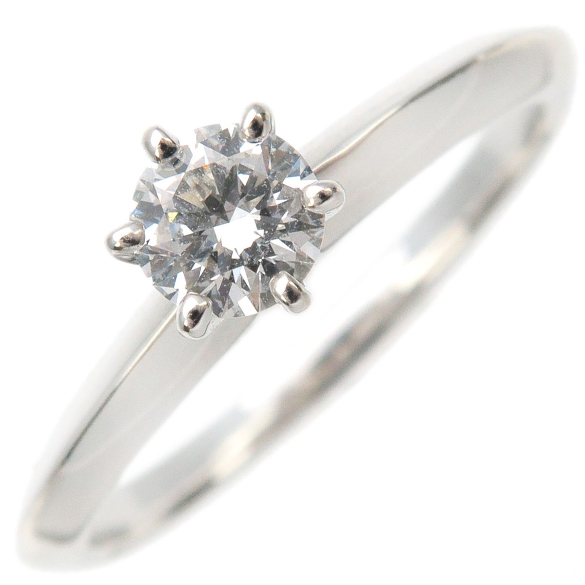 Tiffany&Co.-Solitaire-Diamond-Ring-0.28ct-PT950-US5.5-EU50.5Used-F/S