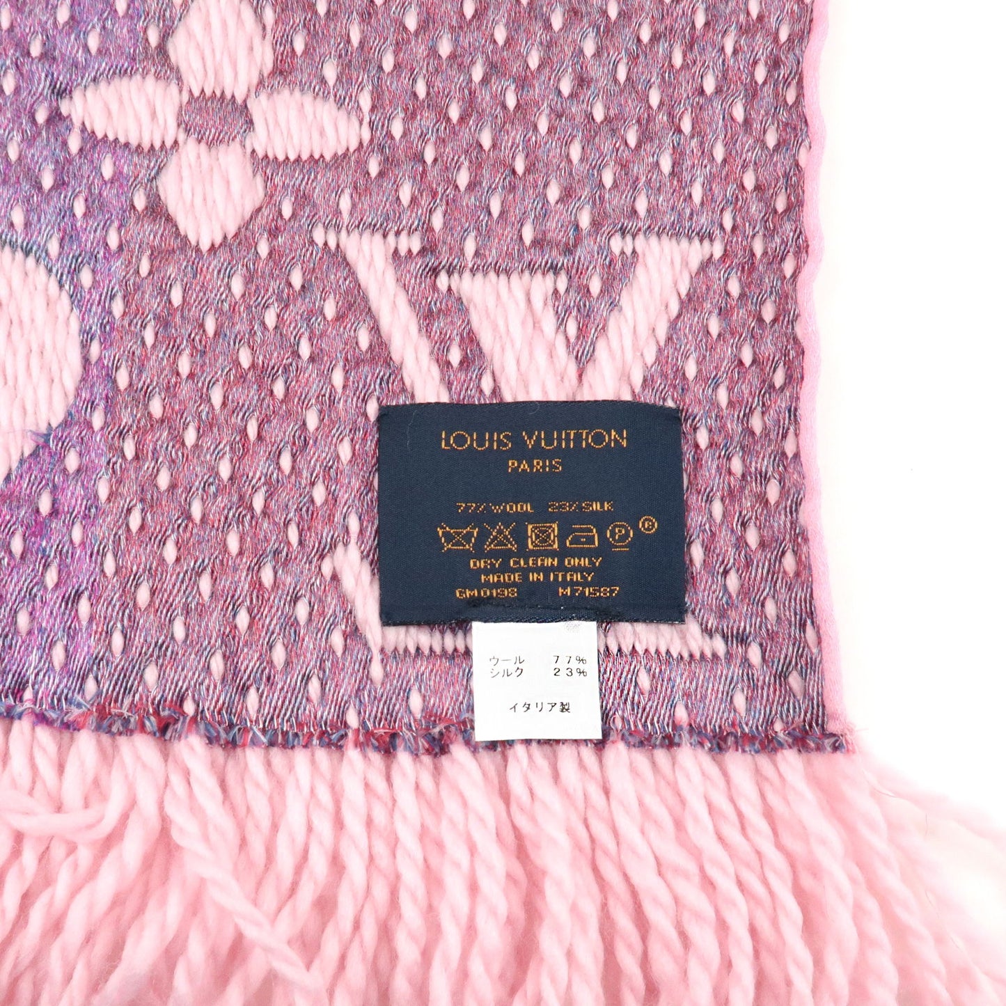 Louis Vuitton Echarpe Logomania A La Folie Scarf Pink M71587