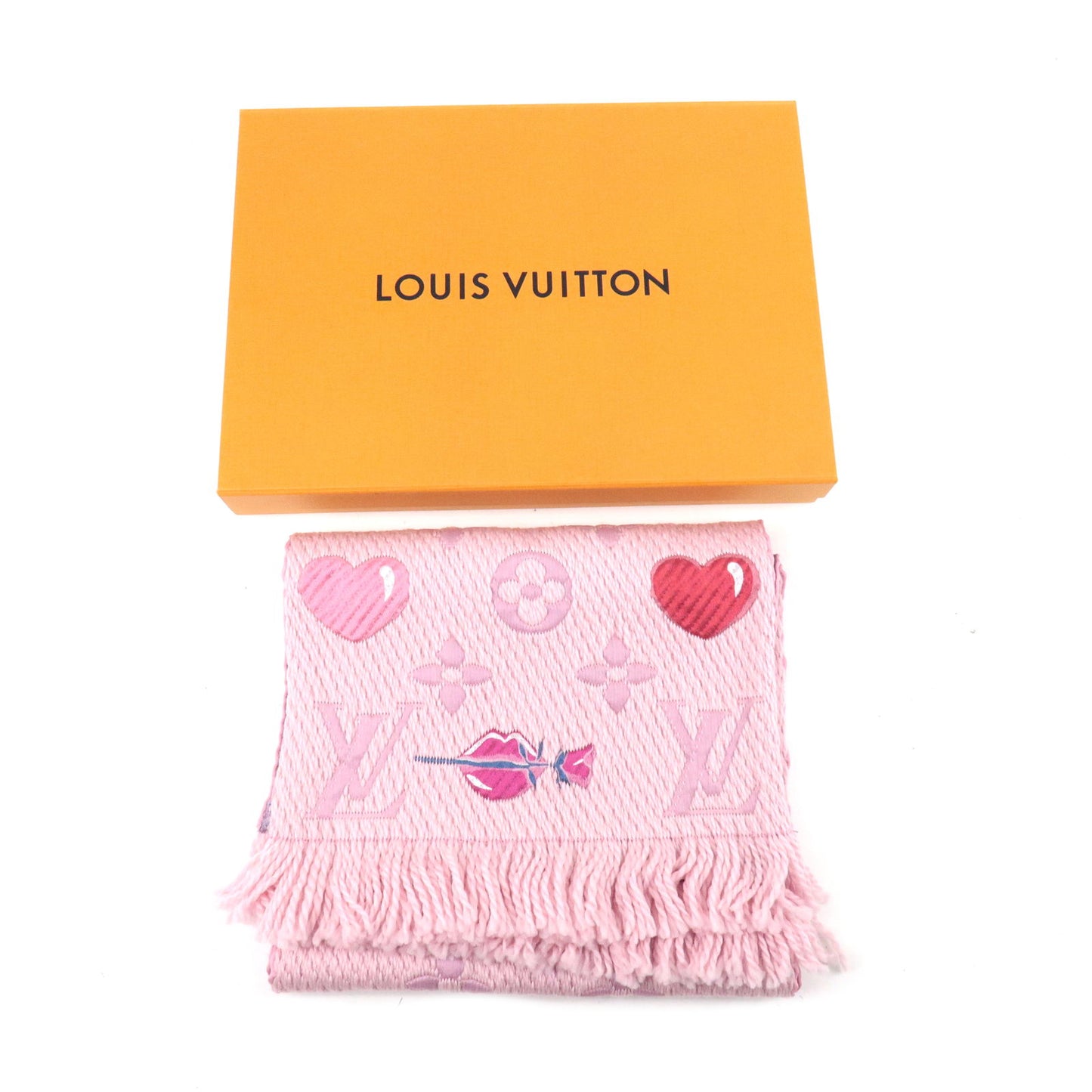 Louis Vuitton Echarpe Logomania A La Folie Scarf Pink M71587