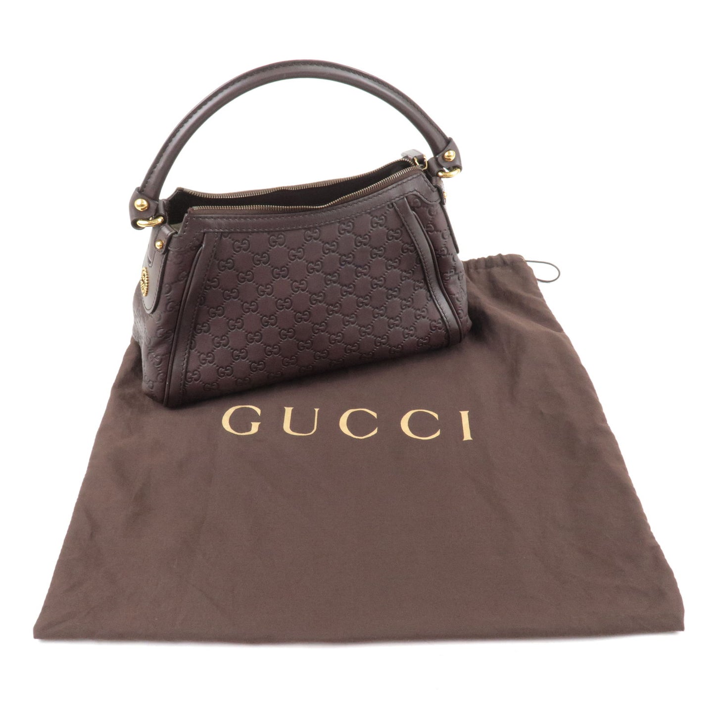 GUCCI Scarlett Guccissima Leather Shoulder Bag Brown 282298