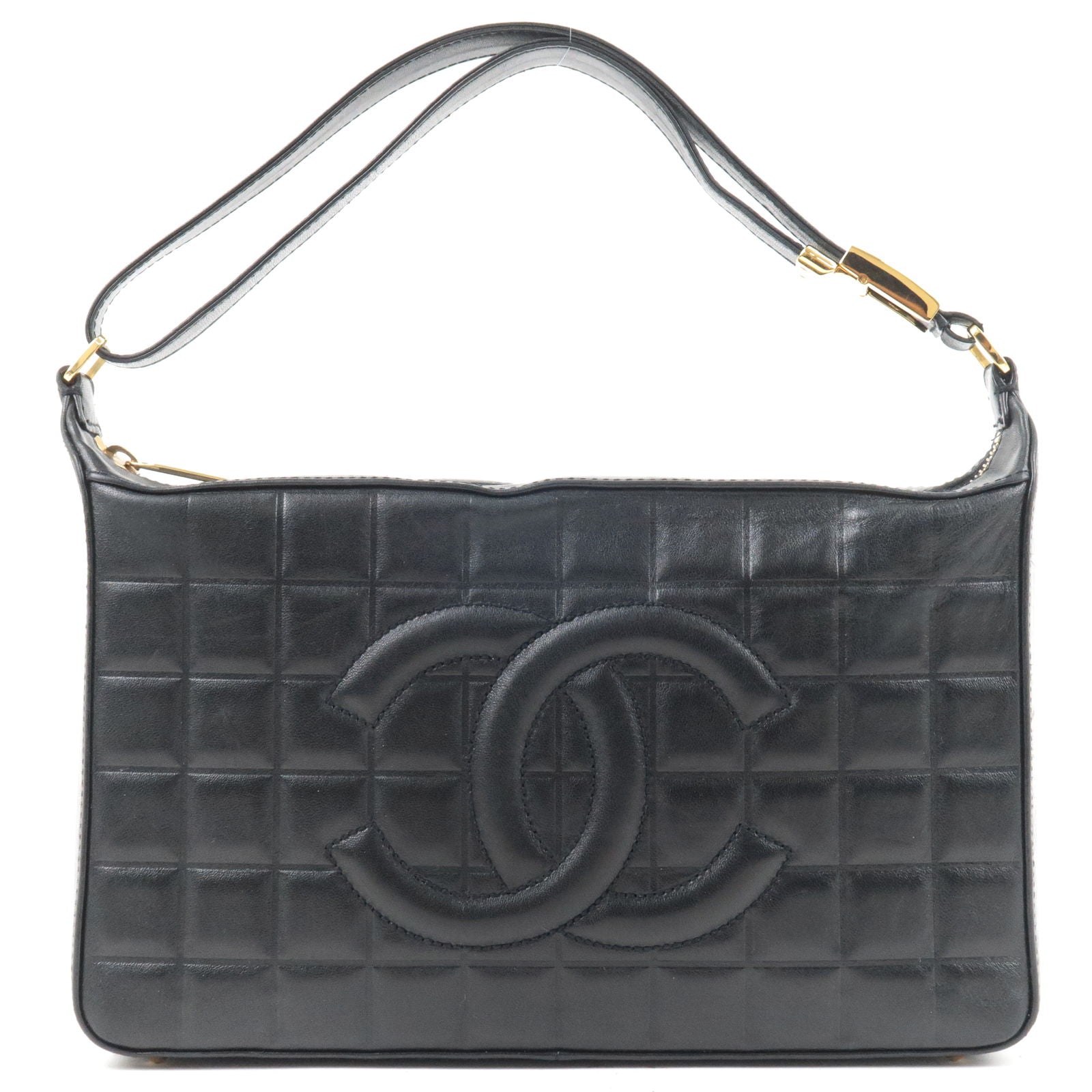 CHANEL-Chocolate-Bar-Lamb-Skin-Shoulder-Bag-Black-A17365 – dct-ep_vintage  luxury Store