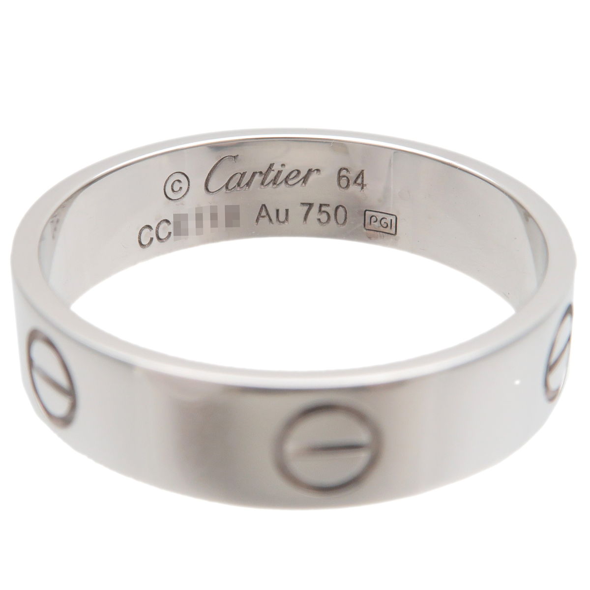 Cartier Love Ring K18WG 750WG White Gold 64 US11 HK24.5 EU64.5