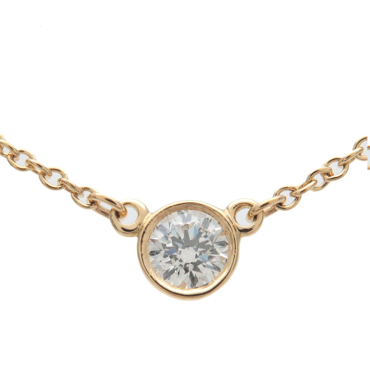 Tiffany&Co.-By-the-Yard-1P-Diamond-Necklace-0.14ct-K18-750YG