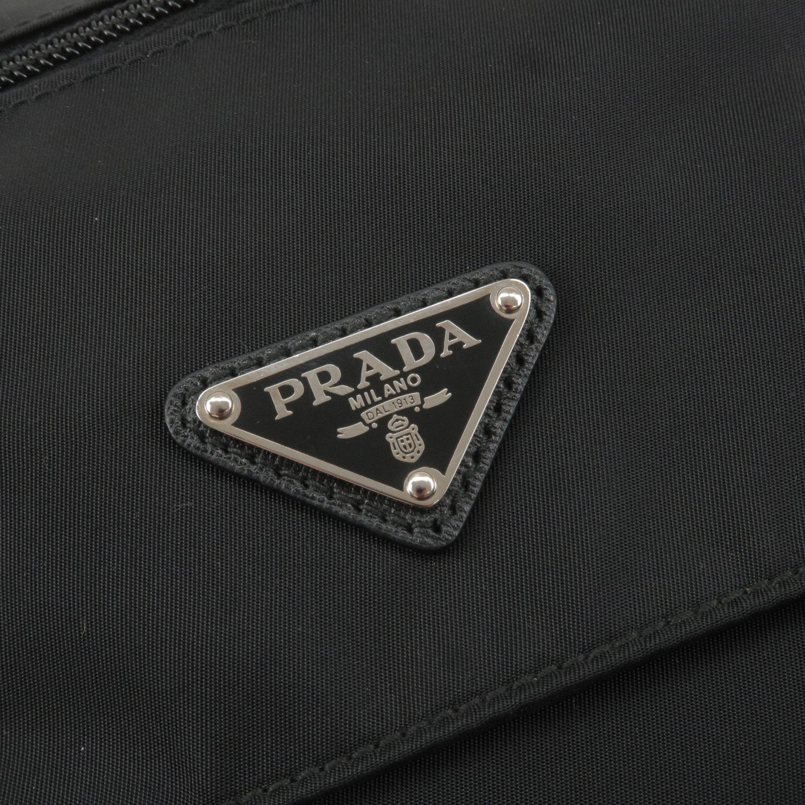 Prada Tessuto Bow-Detail Cross-Body Bag in Black