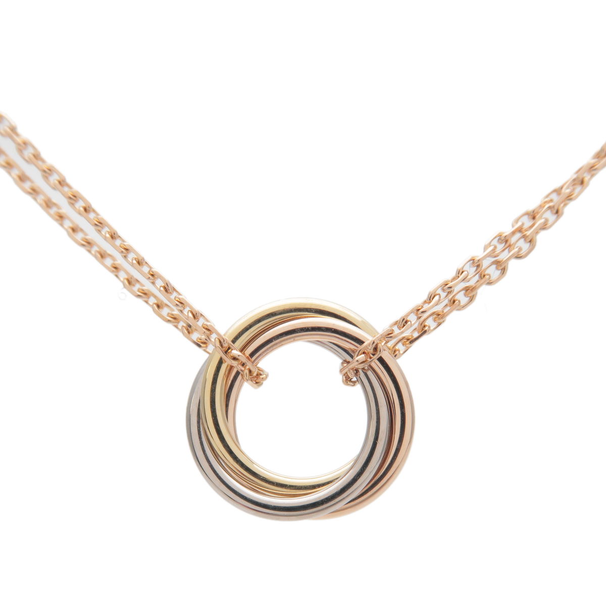 Cartier Sweet Trinity Necklace K18 750 Yellow White Rose Gold