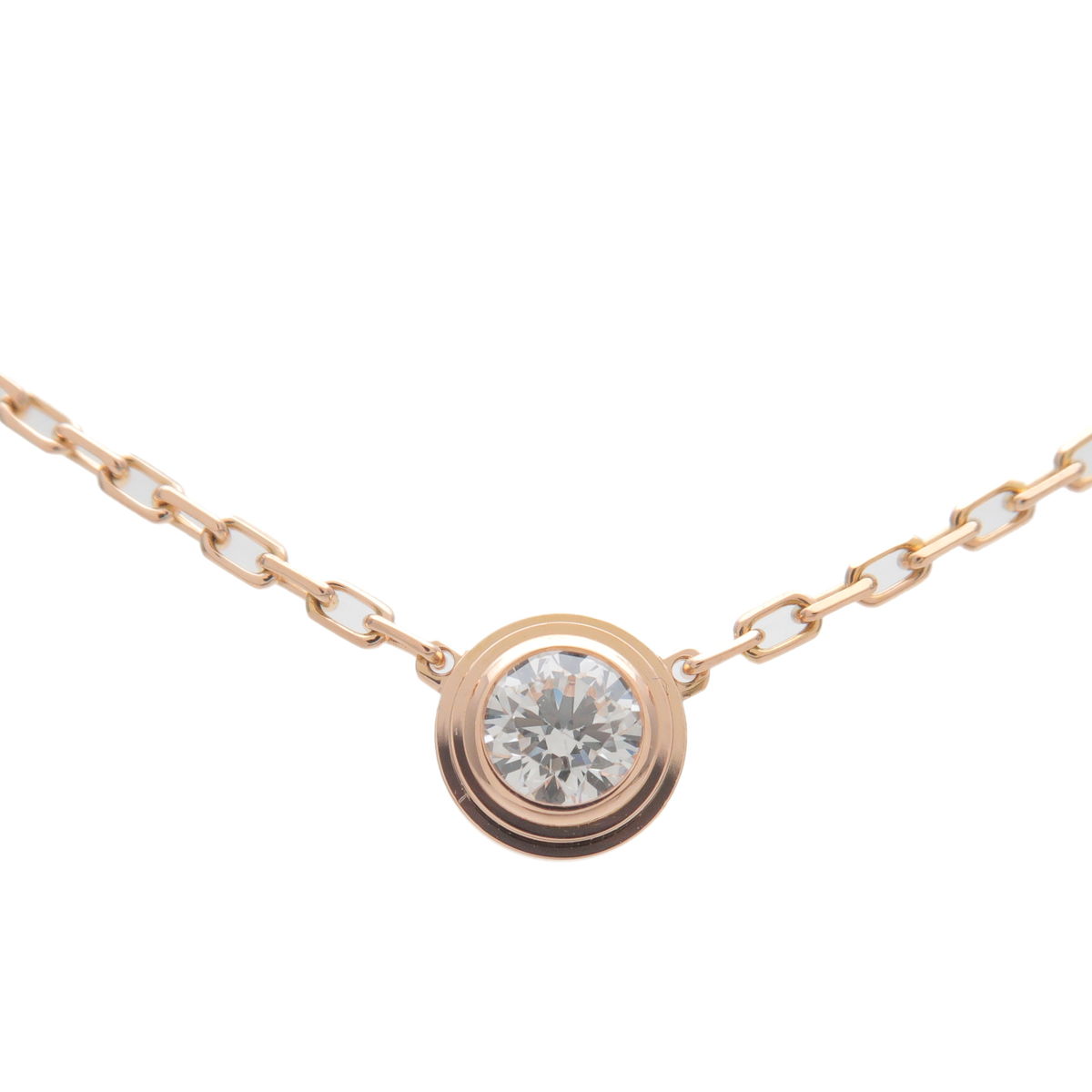 Cartier-Diamants-Legers-de-LM-1P-Diamond-Necklace-Damour-K18PG