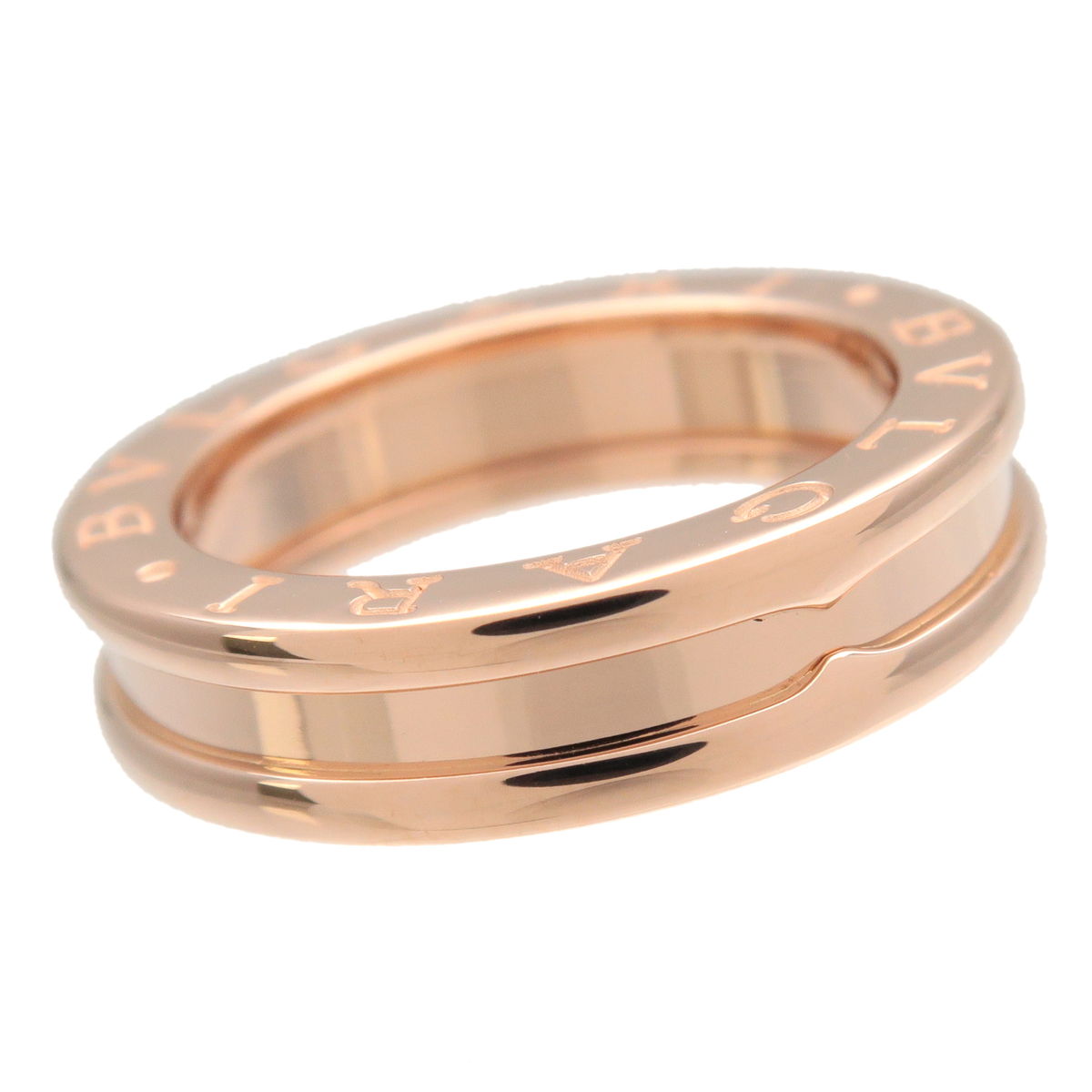 BVLGARI B-Zero1 Ring XS 1 Band Ring K18 750 Rose Gold #49 US5