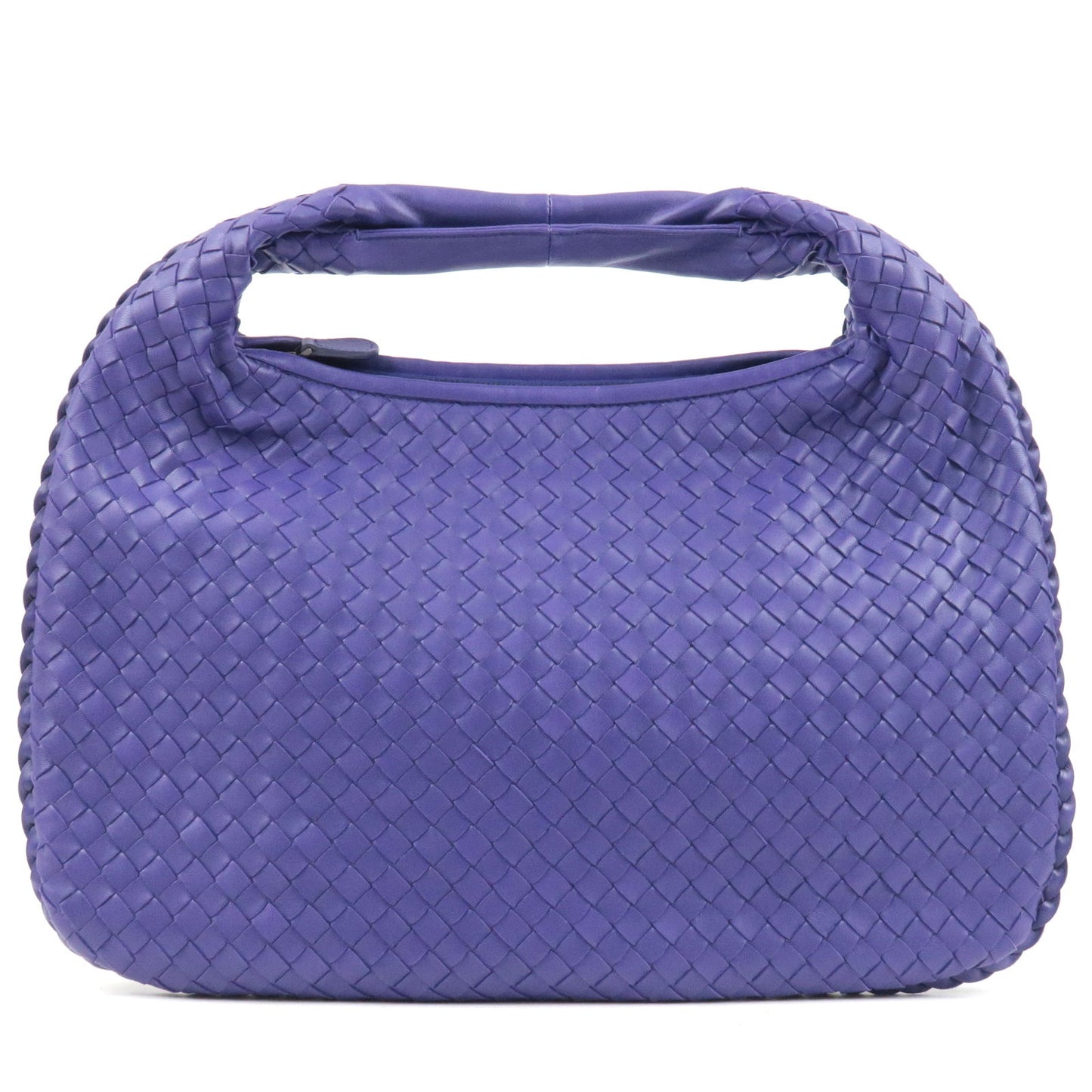BOTTEGA-VENETA-Intrecciato-Leather-Shoulder-Bag-Purple-115653