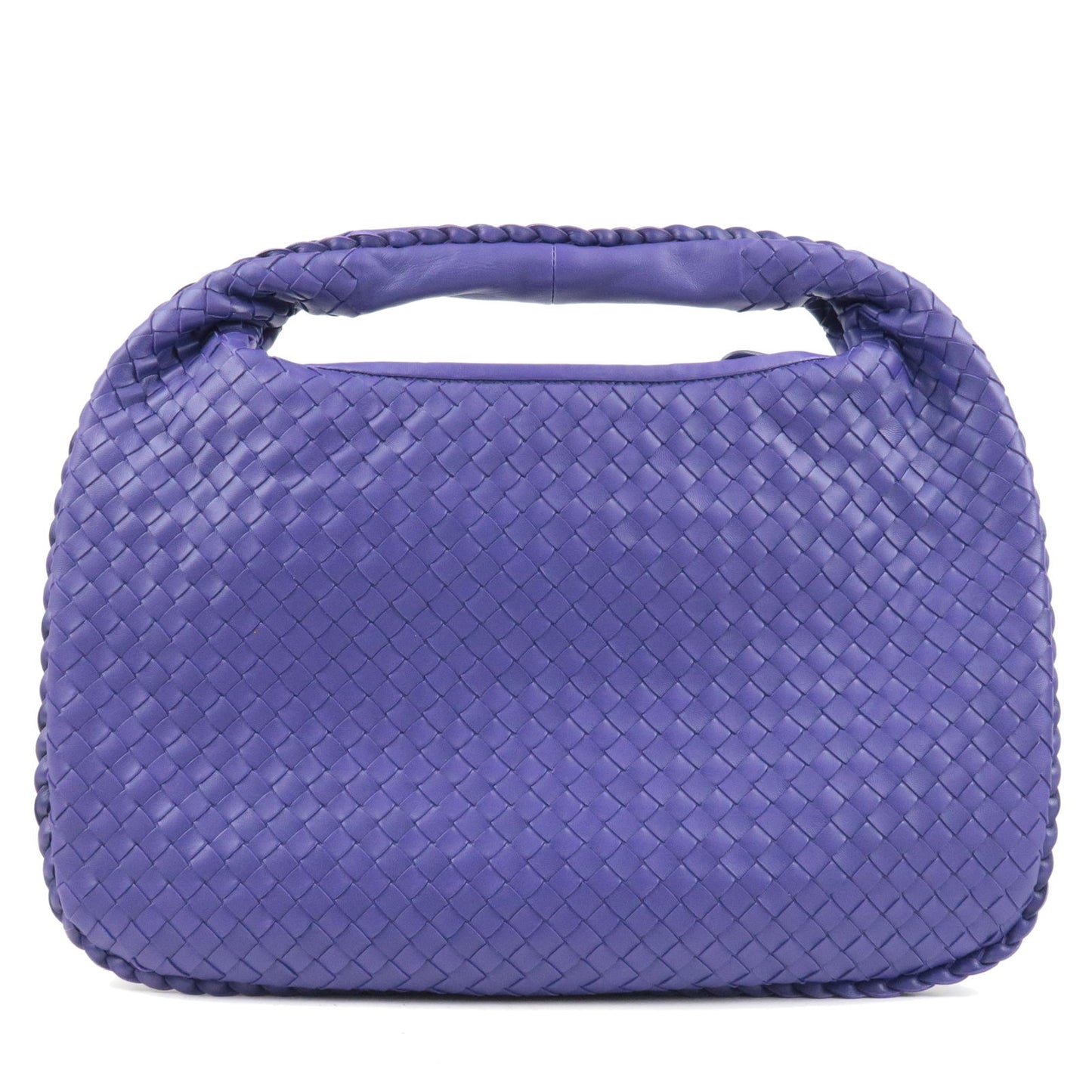 BOTTEGA VENETA Intrecciato Leather Shoulder Bag Purple 115653