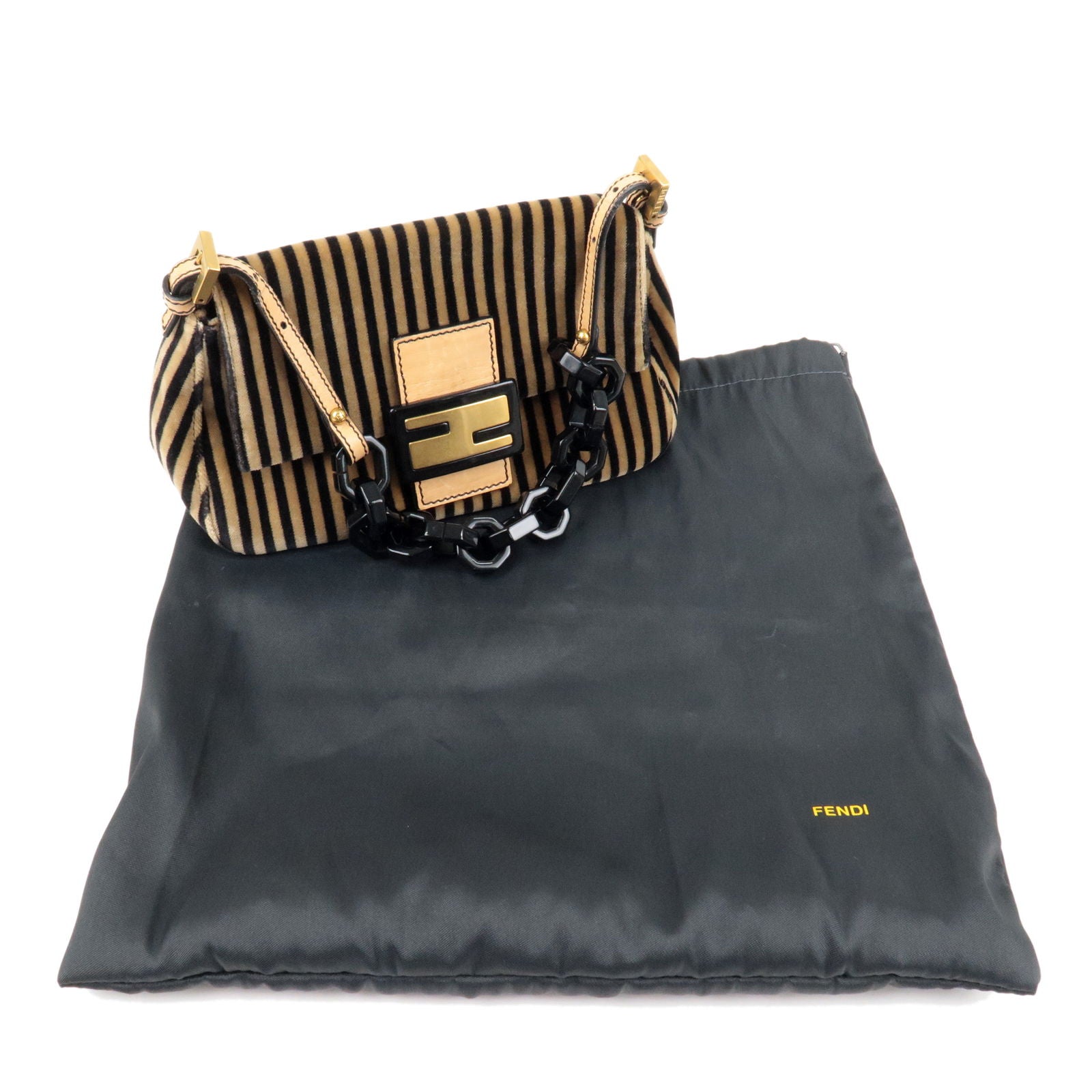 Mamma - fendi striped shoulder bag - Chain - Pequin - tape