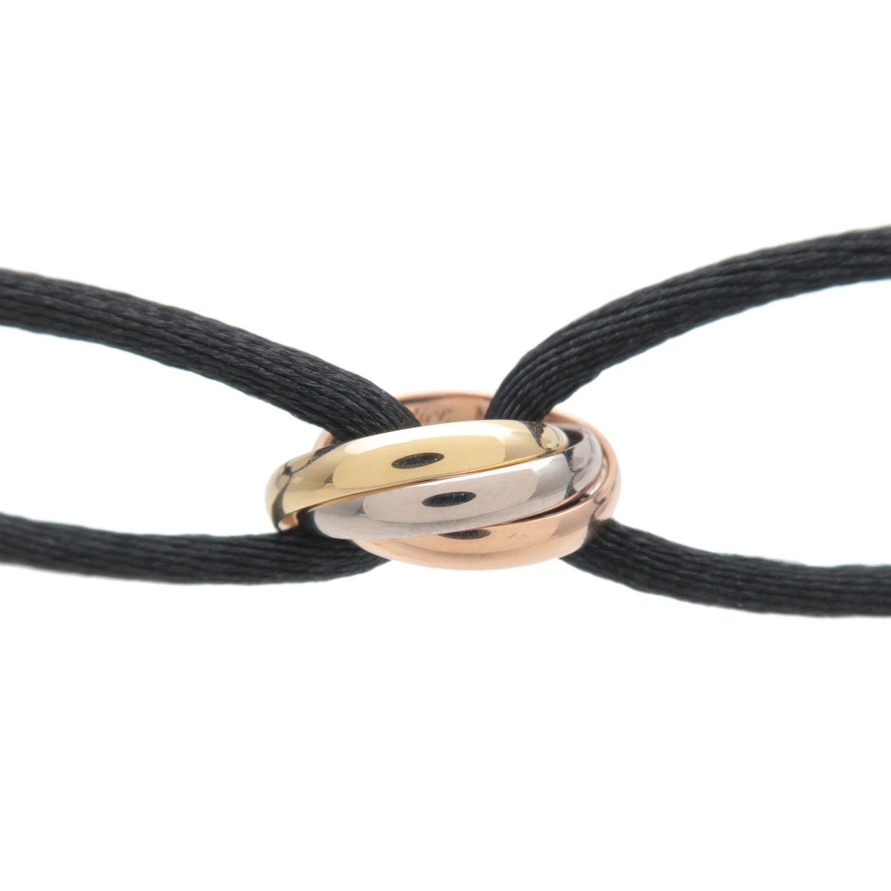 Cartier Trinity Cord Bracelet K18 Yellow White Rose Gold