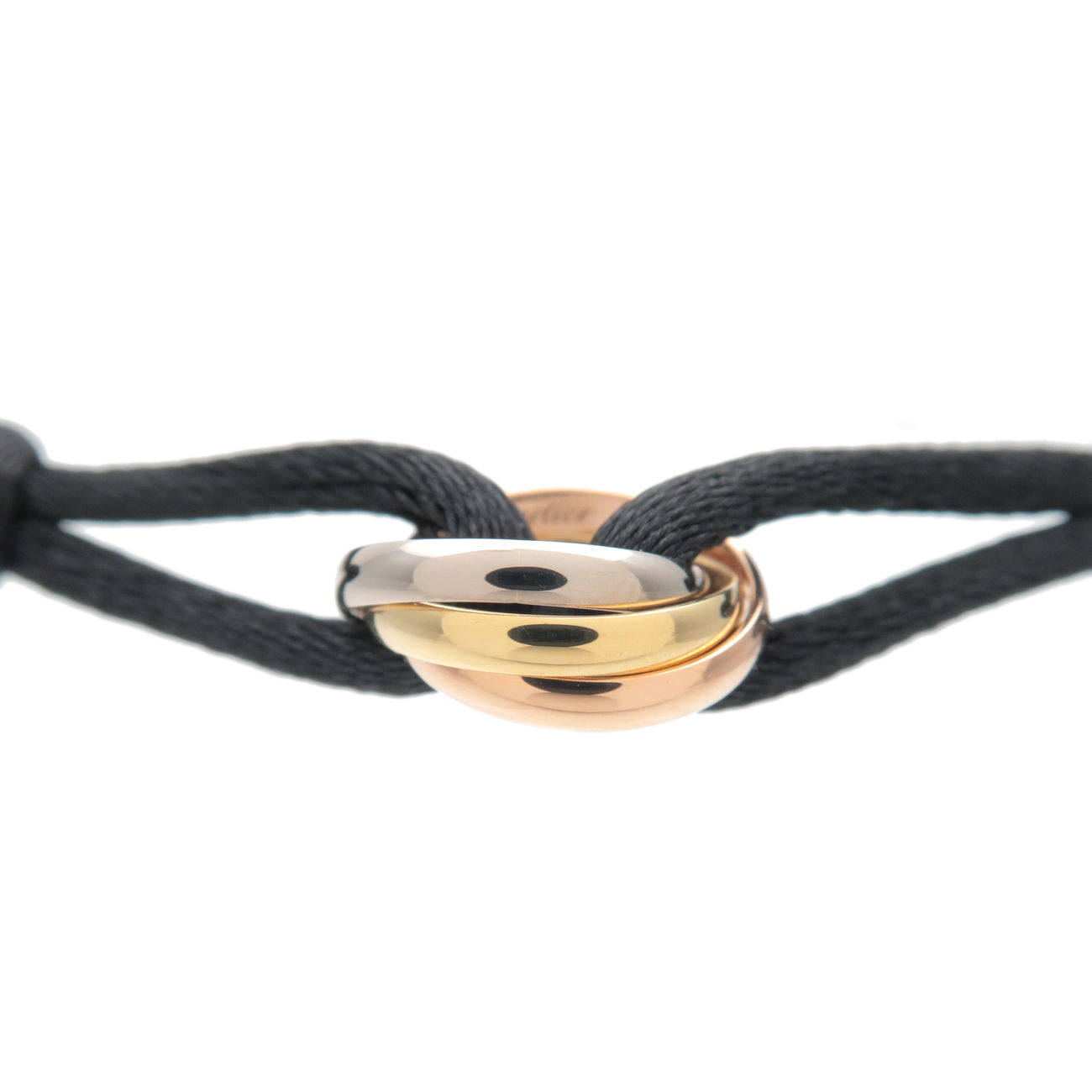 Cartier Trinity Cord Bracelet K18 Yellow White Rose Gold Rwanda