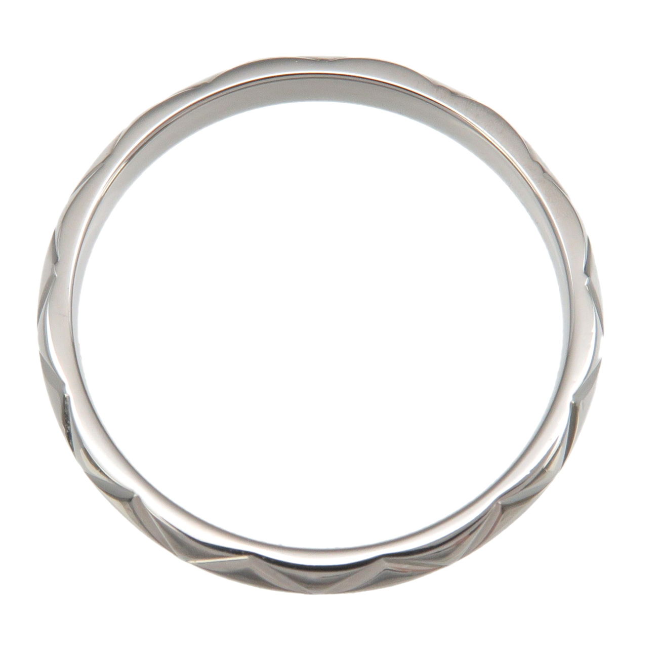 CHANEL Matelasse Ring Small PT950 Platinum #53 US6.5 EU53