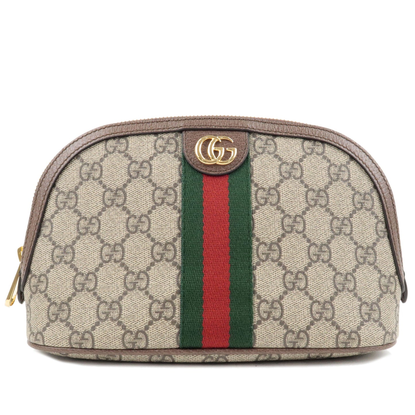 GUCCI-Sherry-Ophidia-GG-Supreme-Leather-Pouch-Brown-625551