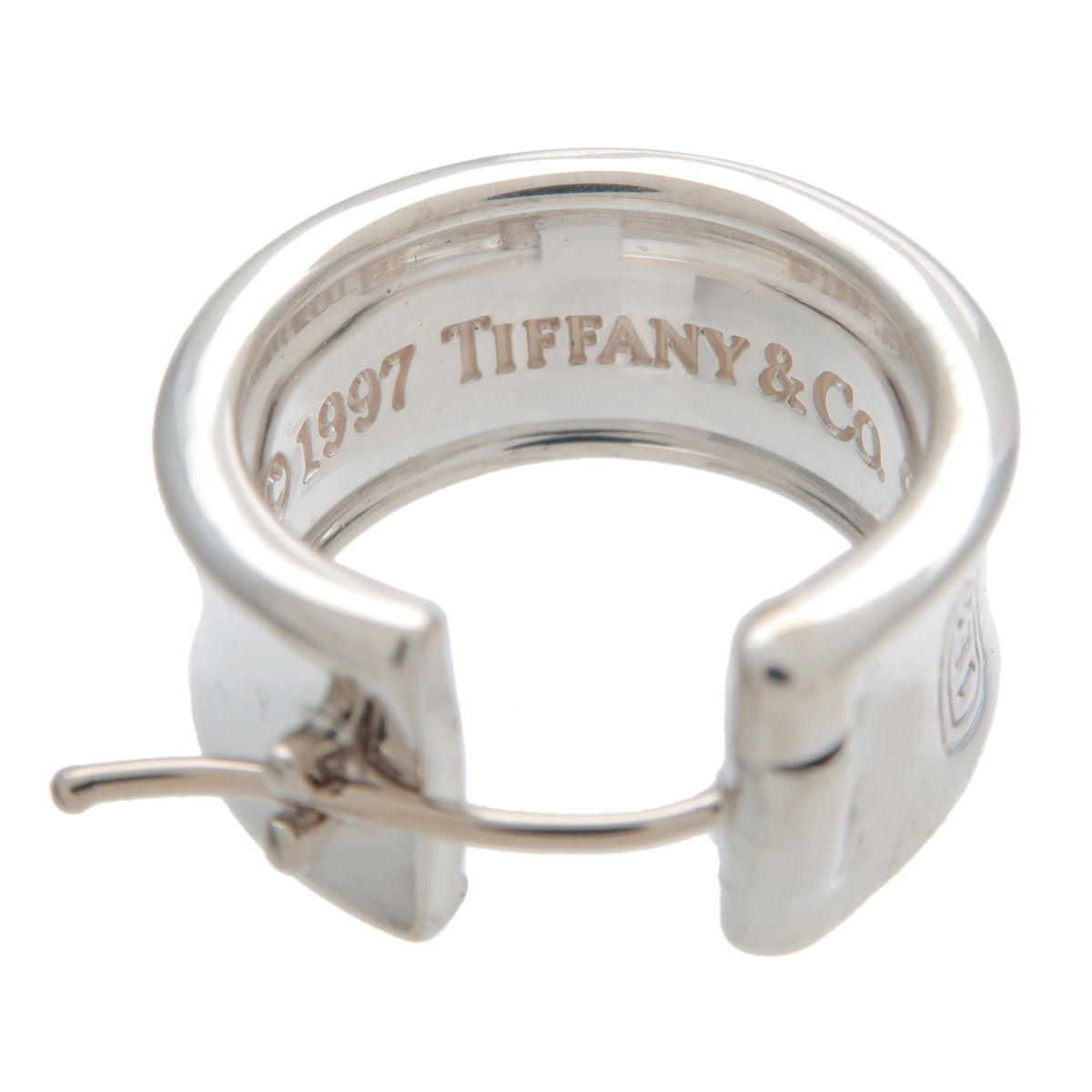 Tiffany&Co. Tiffany 1837 Hoop Earrings SV925 Silver