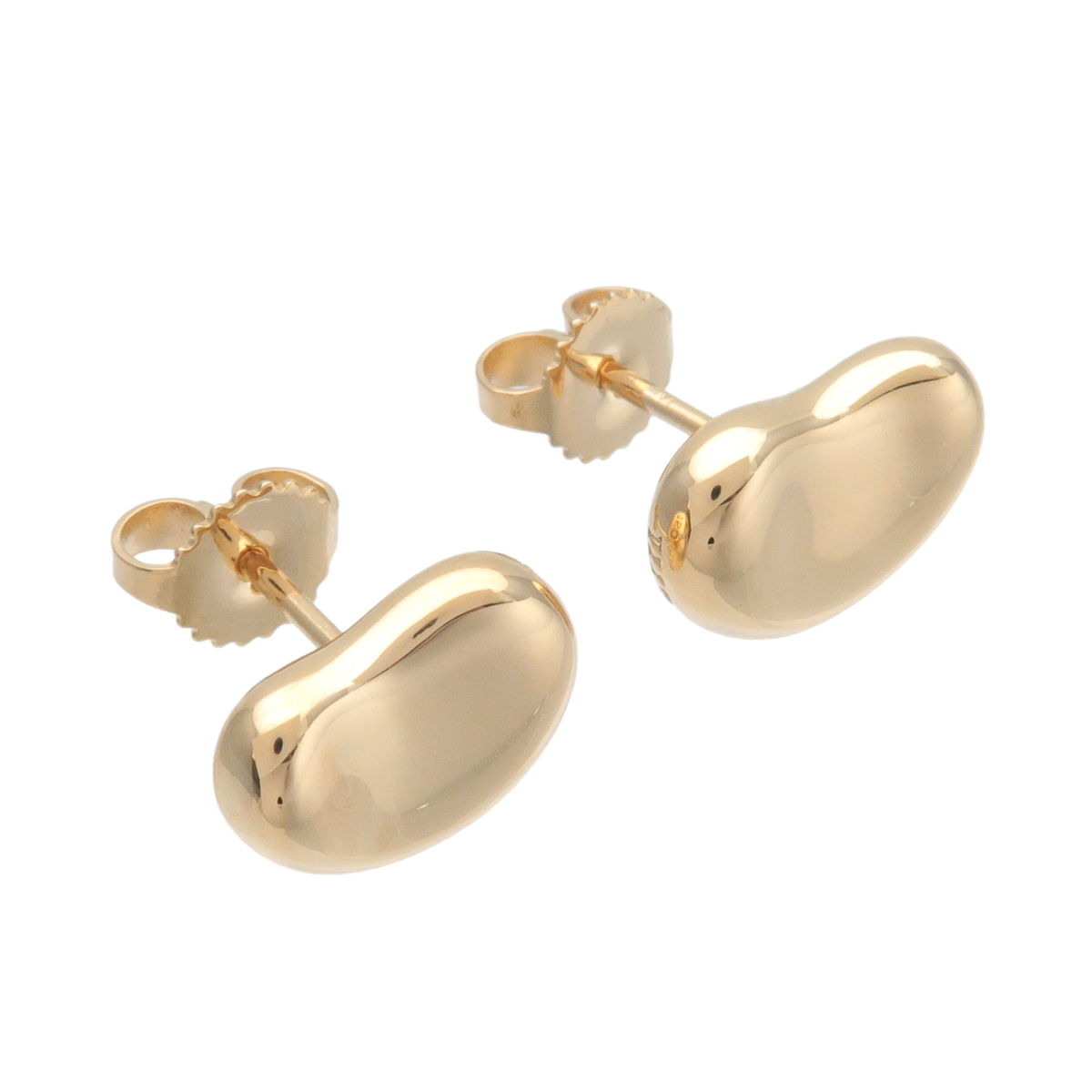 Tiffany&Co. Tiffayny Bean Earrings K18YG 750 Yellow Gold
