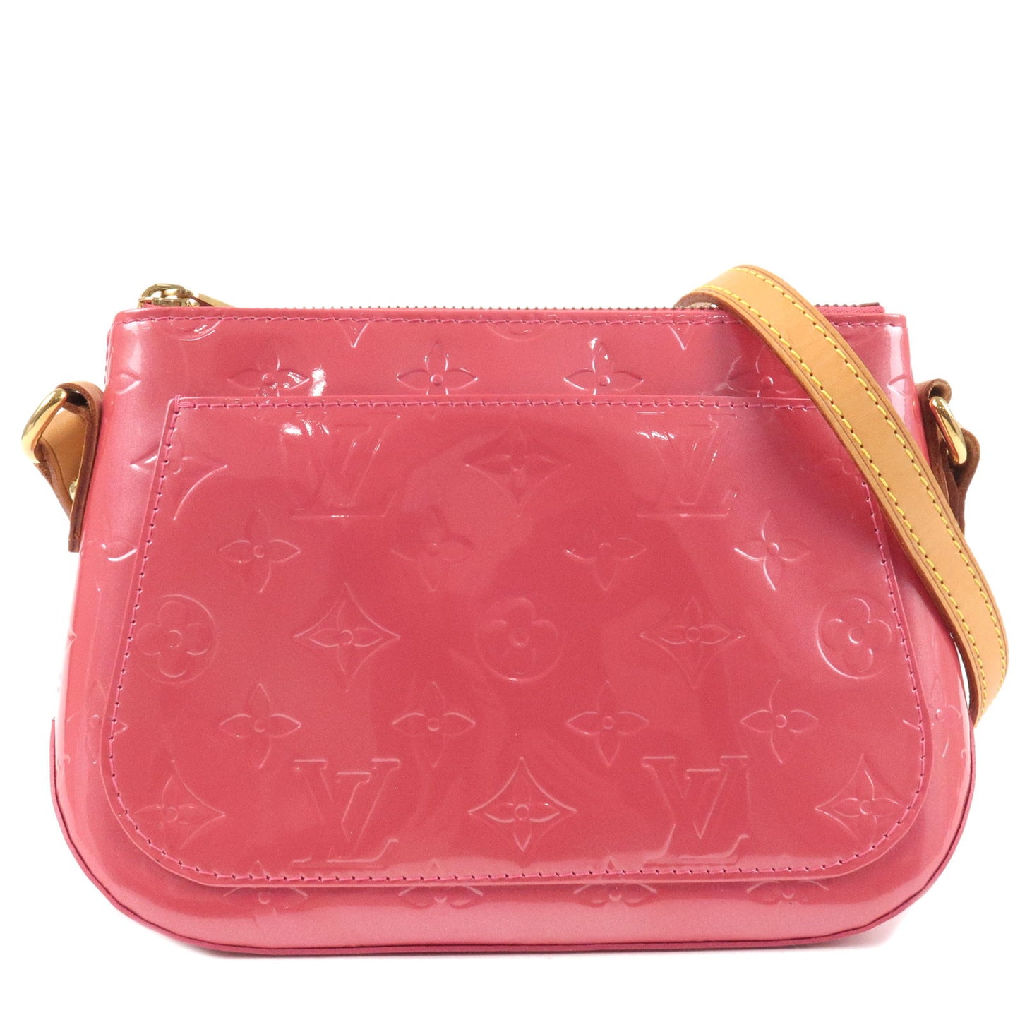 Louis Vuitton, Bags, Louis Vuitton Framboise Pink Monogram Vernis Minna  Street Crossbody Bag