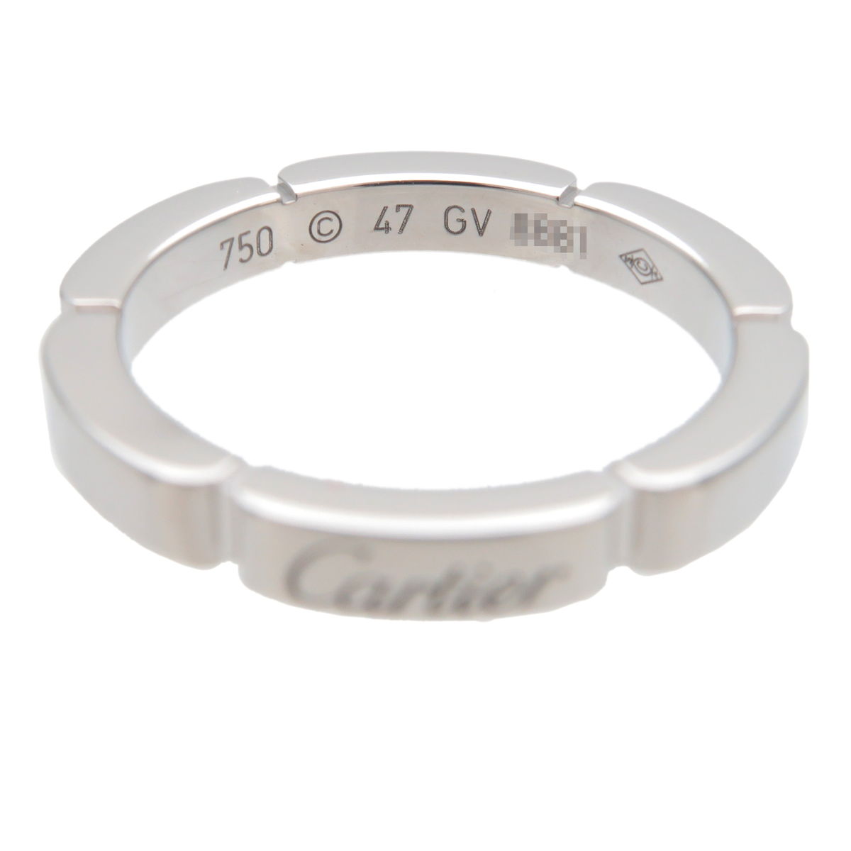 Cartier maillon Panthere Ring White Gold K18WG #47 US4 EU47