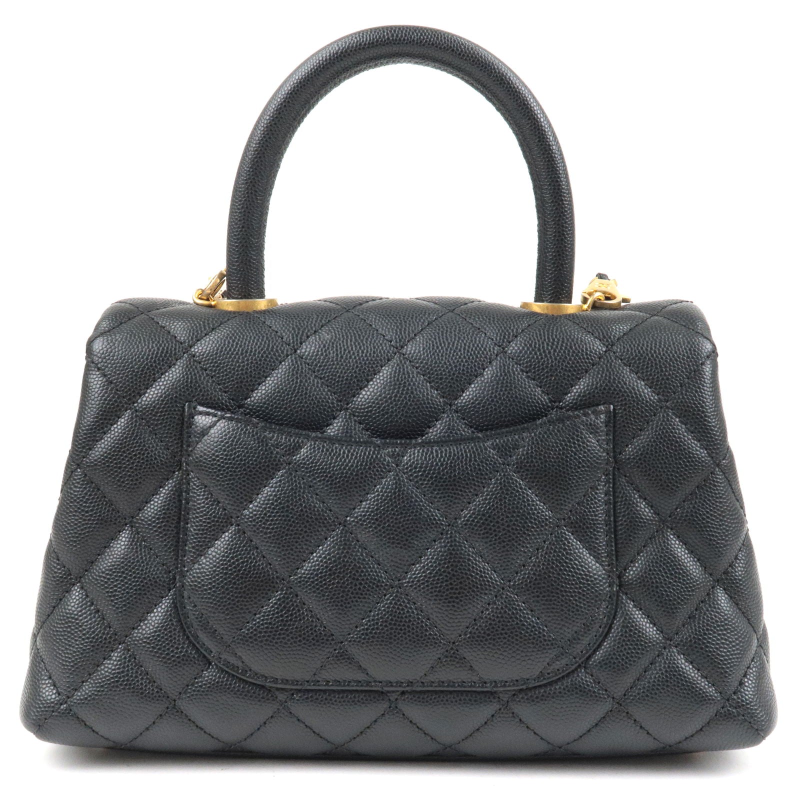 ショルダーバッグ・ポシェット × ヴィンテージ(中古) Chanel Caviar Coco Handle 16 AP4244 ショルダーバッグ・ポシェット × ヴィンテージ(中古) Chanel