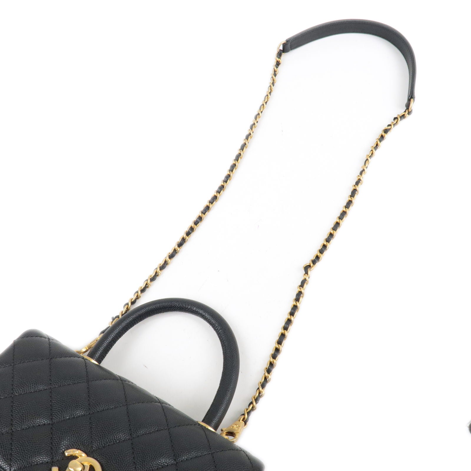 CHANEL-Caviar-Skin-COCO-Handle-24-2Way-Hand-Bag-Black-A92990 –  dct-ep_vintage luxury Store