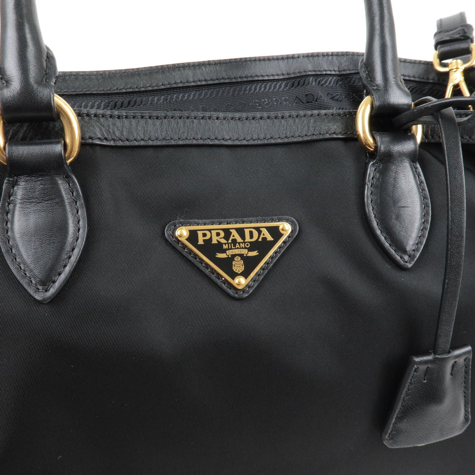 Prada, Bags, Prada Bauletto Nero Soft Calf Leather Purse Shoulder Bag