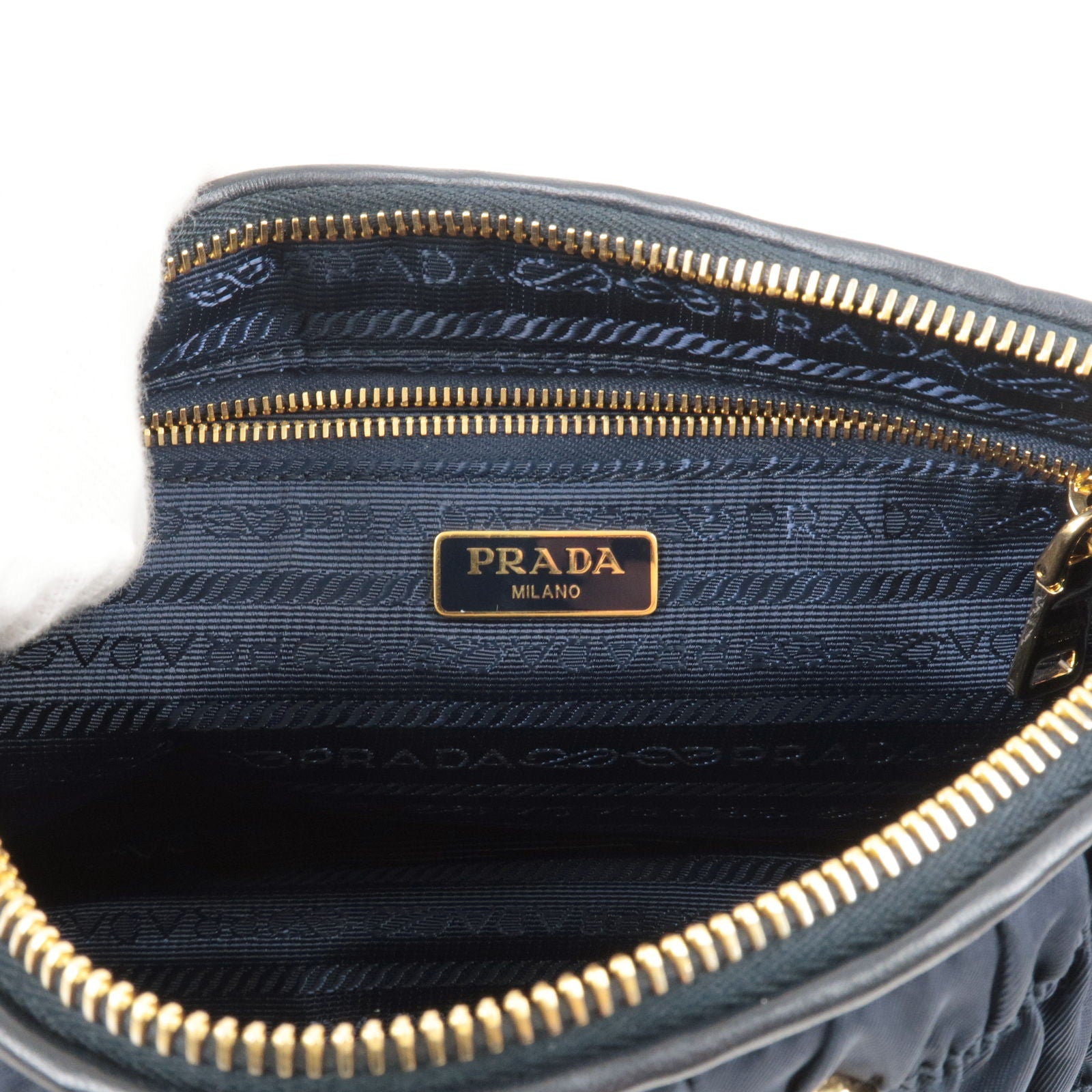 Prada chain nylon outlet bag