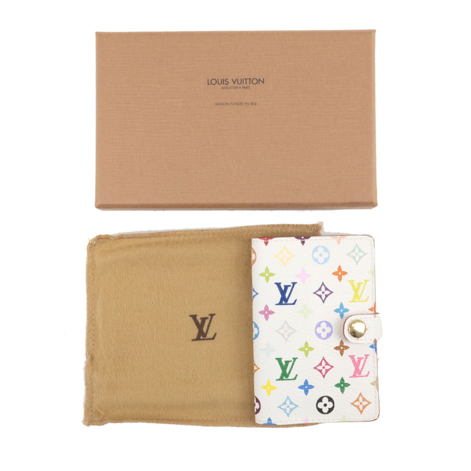 Louis-Vuitton-Monogram-Multi-Color-Agenda-Mini-Blanc-M92653 – dct