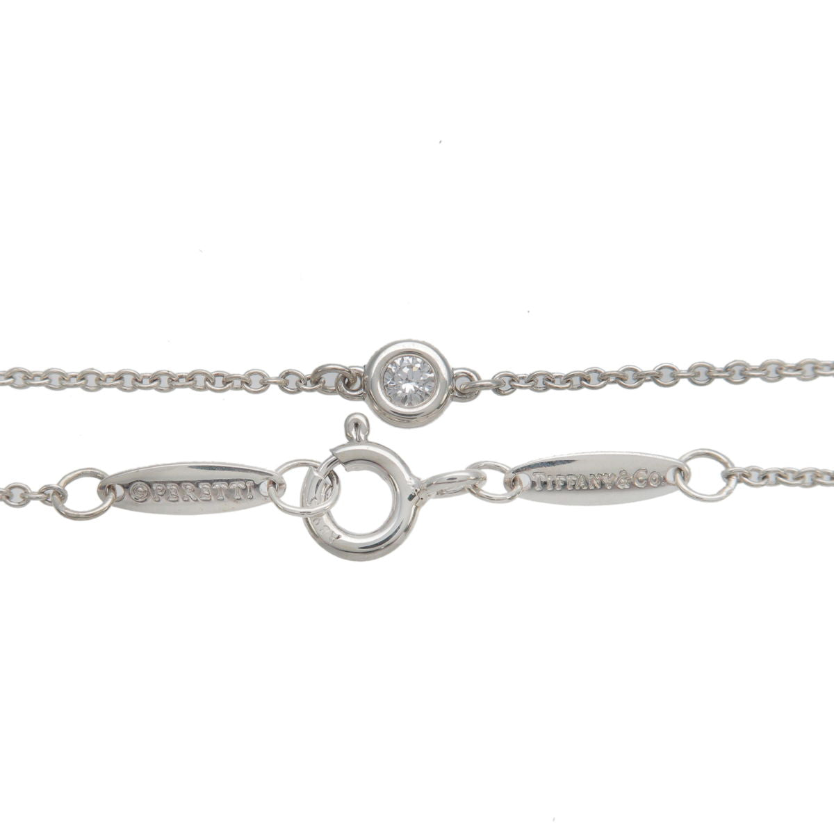 Tiffany&Co. By The Yard 1P Diamond Bracelet 0.05ct SV925