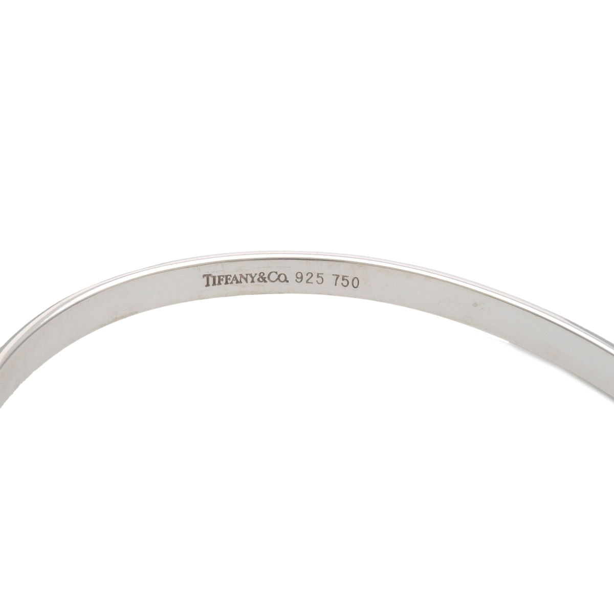 Tiffany&Co.-Tiffany-Hook-&-Eye-Bangle-Silver-925-Yellow-Gold-750