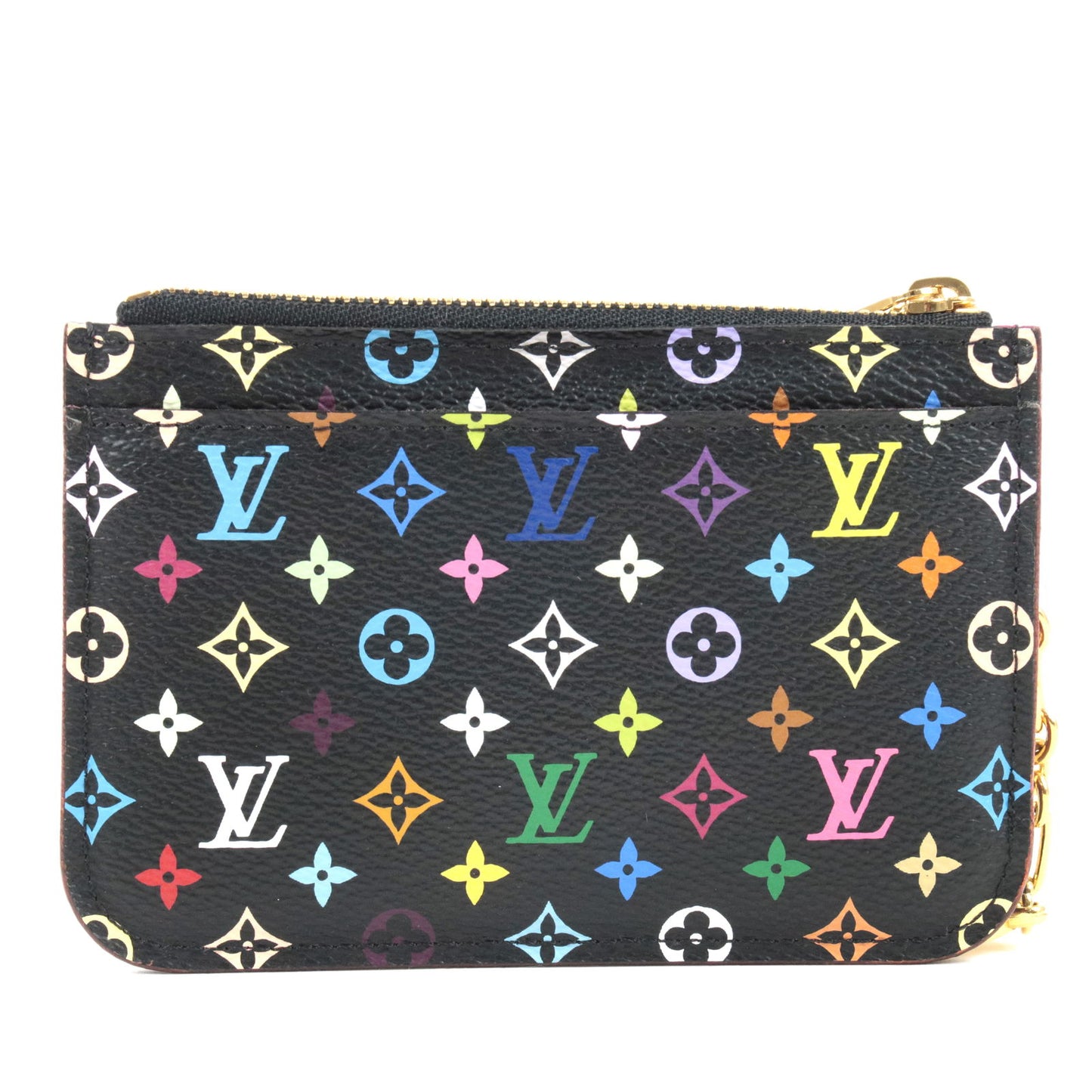 Louis Vuitton Monogram Multi Color Pochette Cles Noir M93735