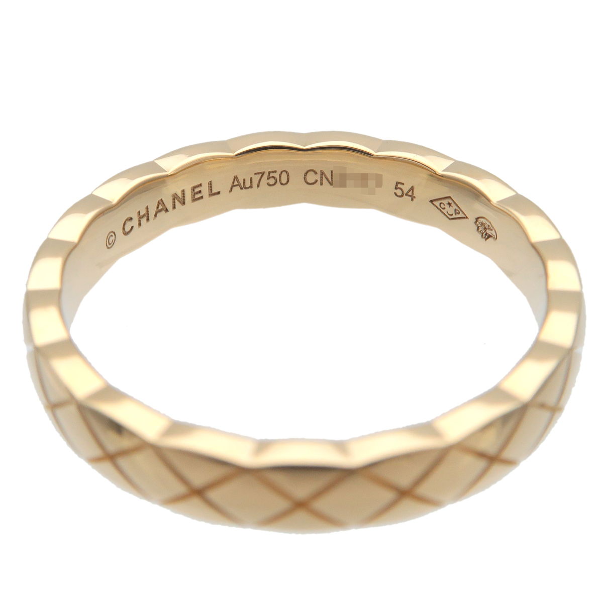CHANEL COCO Crush Mini Ring K18 750 Yellow Gold #54 US6.5-7 EU54