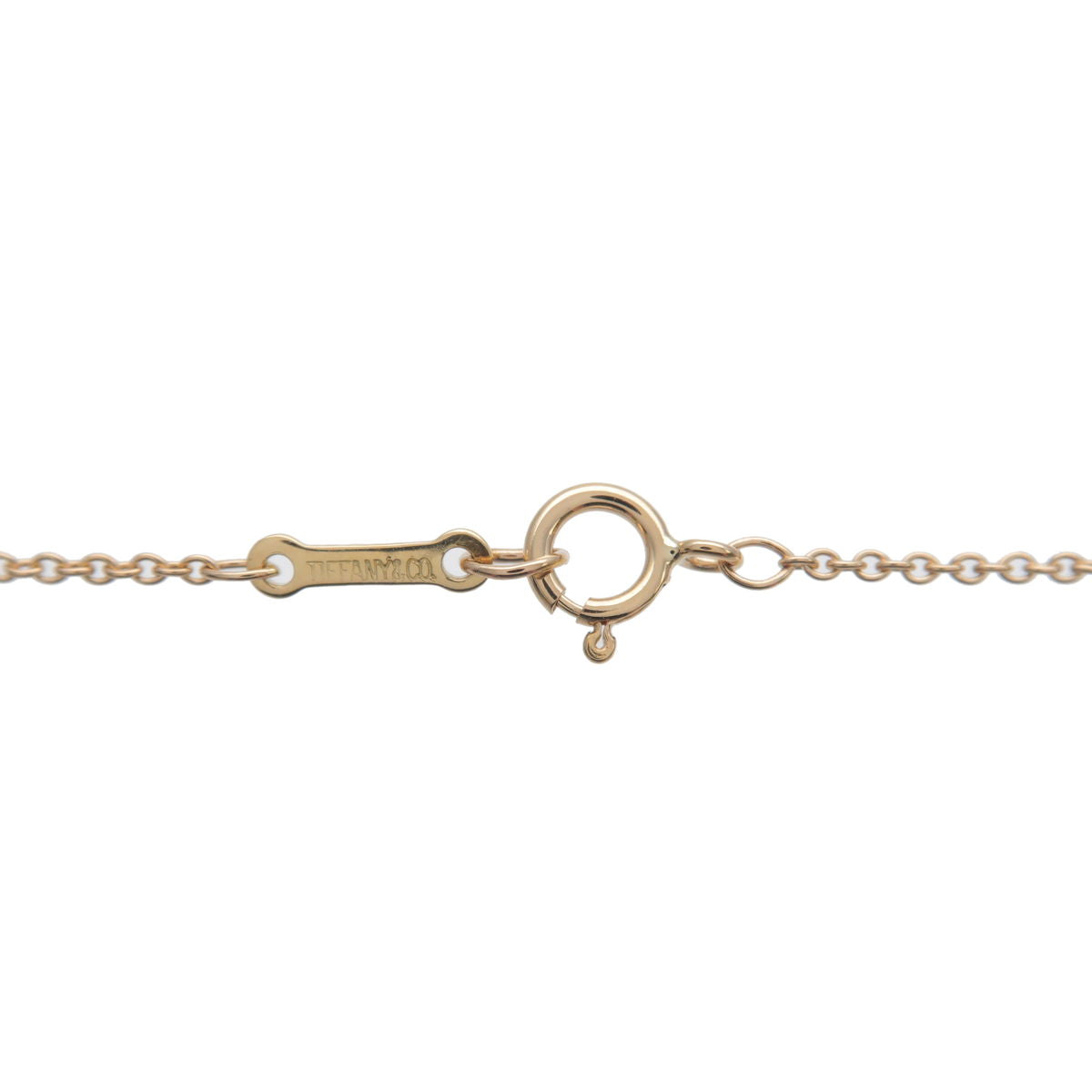Tiffany&Co. Tiffany Bean Necklace Medium K18 750 Yellow Gold