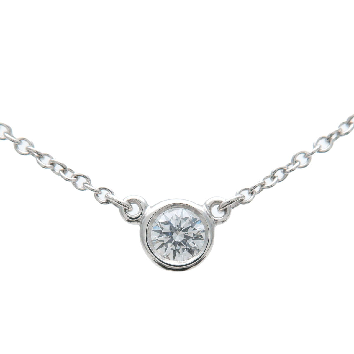 Tiffany&Co.-By-The-Yard-1P-Diamond-Necklace-0.12ct-PT950-Platinum